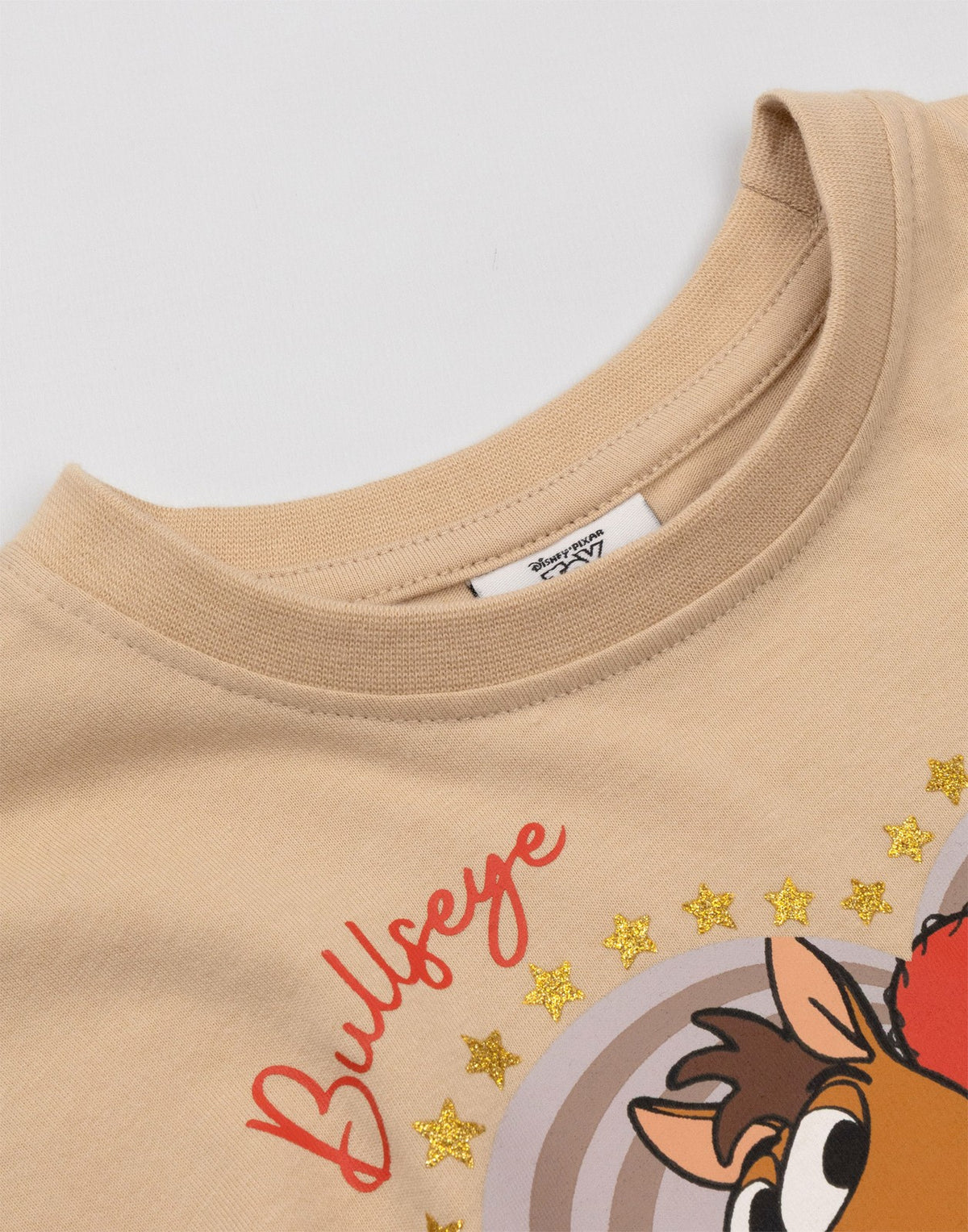 Disney Fringe Short Sleeved T-Shirt | Girls Beige | Official Merch