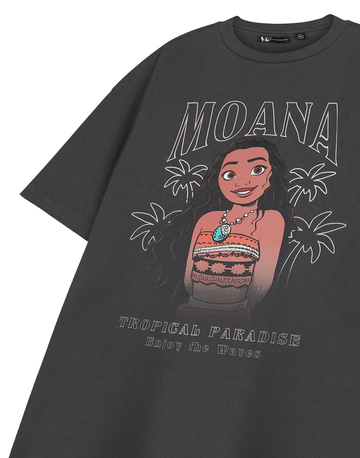 Disney Short Sleeved T-Shirt | Womens Charcoal | Official Merch