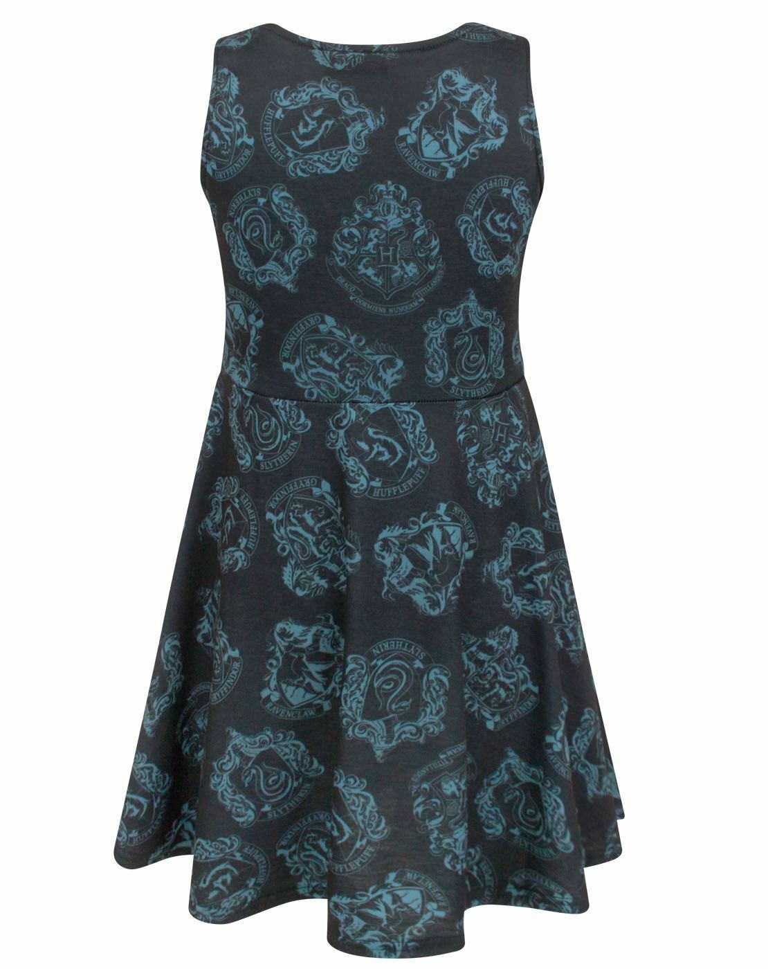 Harry Potter Sleeveless Skater Dress | Girls Black | Official Merch
