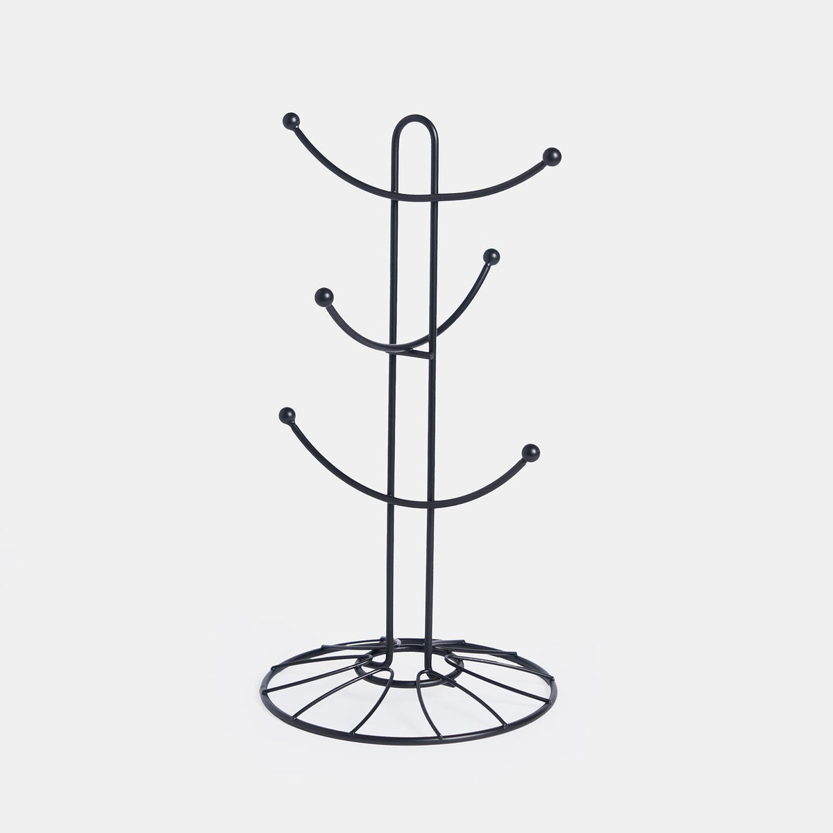 OHS Metal Mug Tree Countertop Wire Cup Holder Hanger Rack Non Slip Organiser