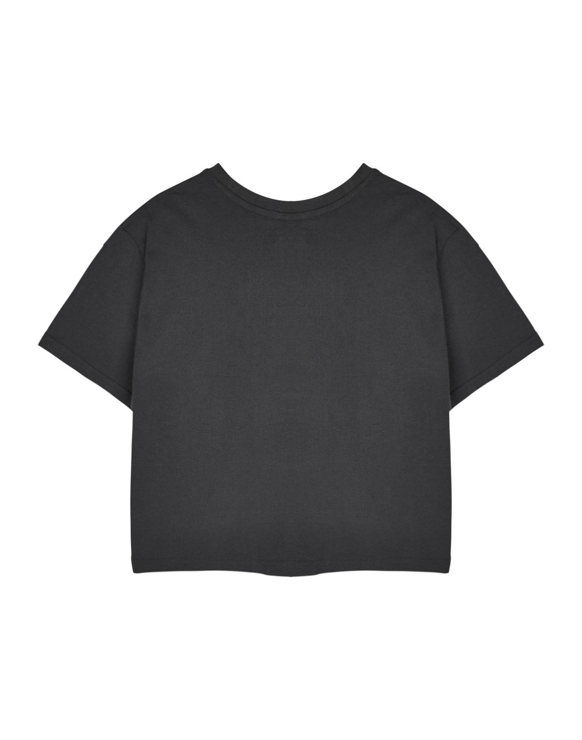 Hello Kitty Cropped Short Sleeved T-Shirt | Womens Charcoal | Official Merch