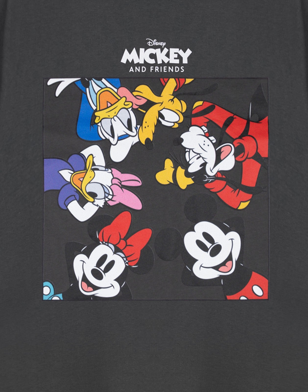 Disney Short Sleeved T-Shirt | Unisex Charcoal | Official Merch