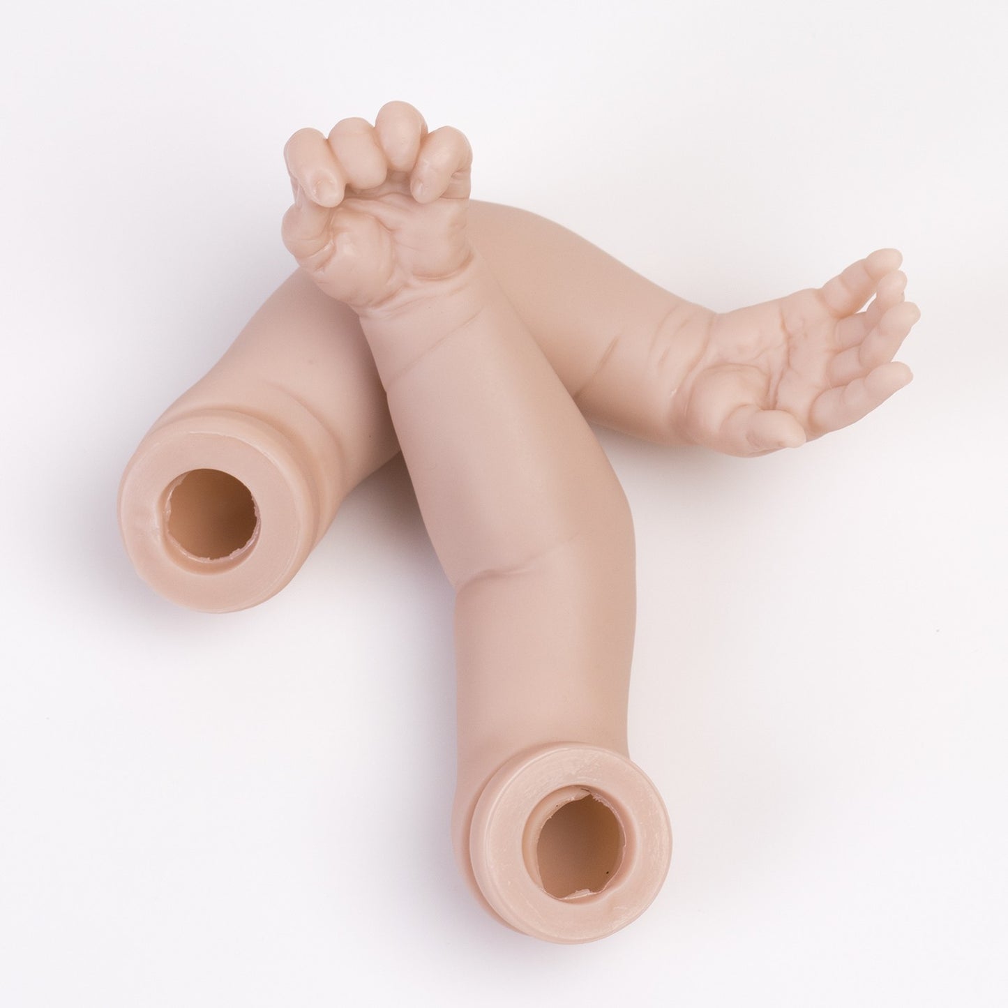 Unpainted Reborn Baby Dolls Kit Vinyl Silicone 16in Newborn Doll Kits DIY Repair