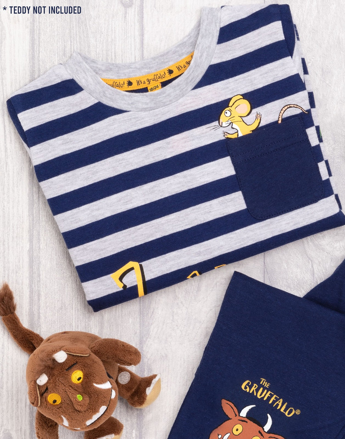 Gruffalo & Friends Long Sleeve Long Leg Pyjama Set | Boys Blue | Official Merch