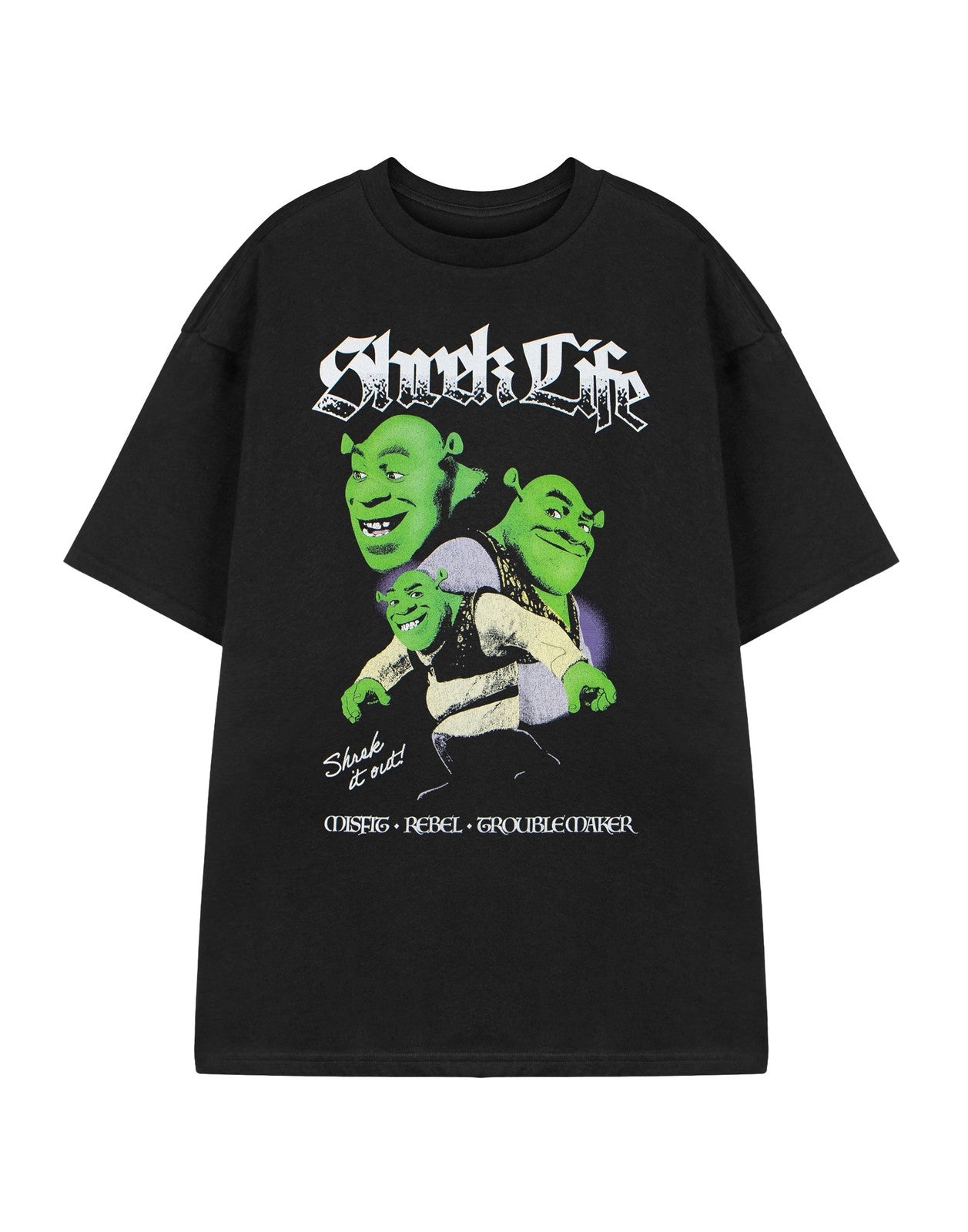 Shrek Short Sleeved T-Shirt | Unisex Black | Official Merch