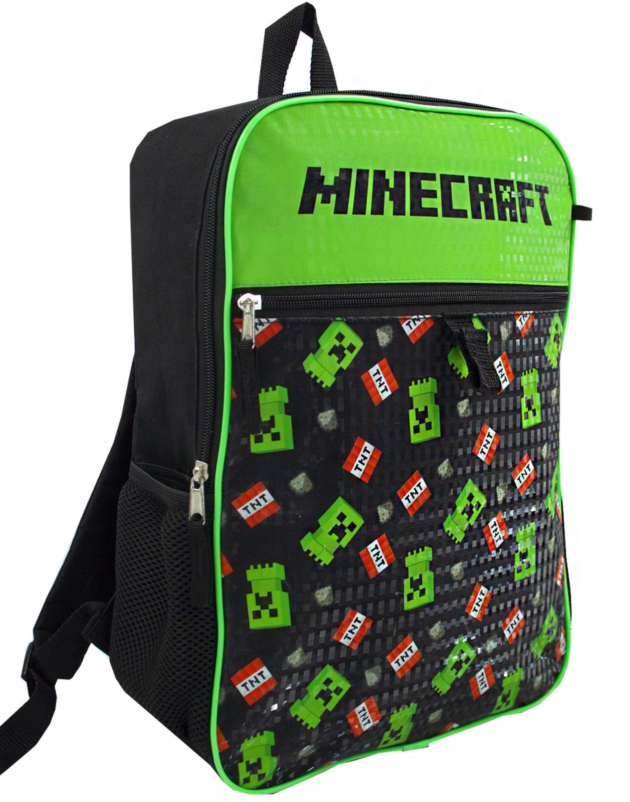 Minecraft 5 Piece Backpack Set | Boys Black Gaming | Official Merch
