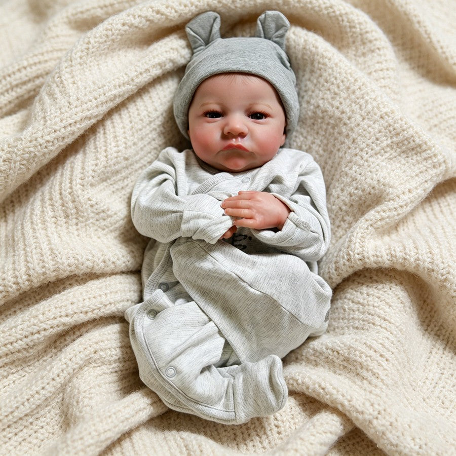 18" Real Life Reborn Dolls Newborn Boy Realistic Baby Twins Handmade Doll Gifts