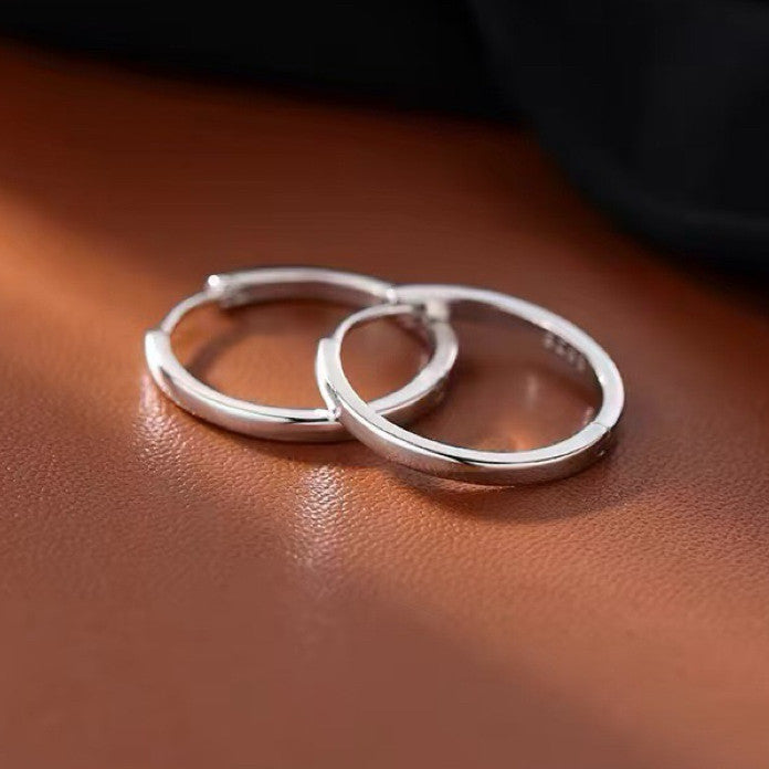 Womens Girls 925 Sterling Silver Fashion Huggie Hoop Earrings Jewellery Gift UK