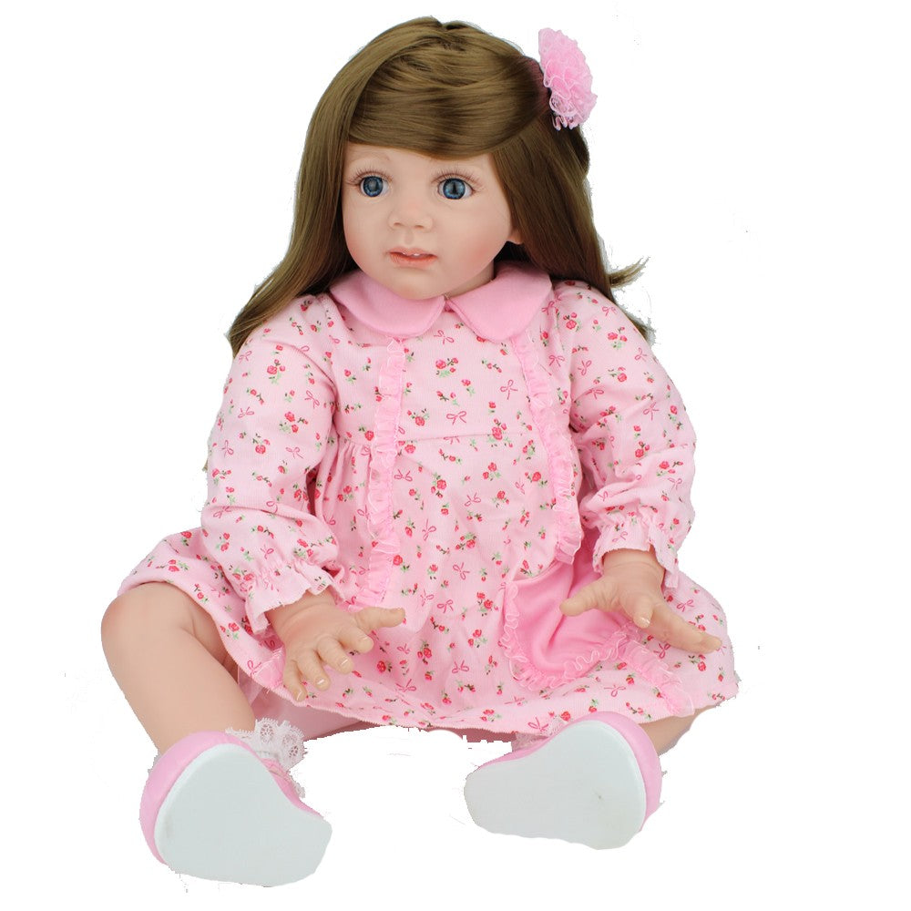 UK Handmade Reborn Baby Dolls Cute Girl Vinyl Silicone Realistic Newborn Toddler
