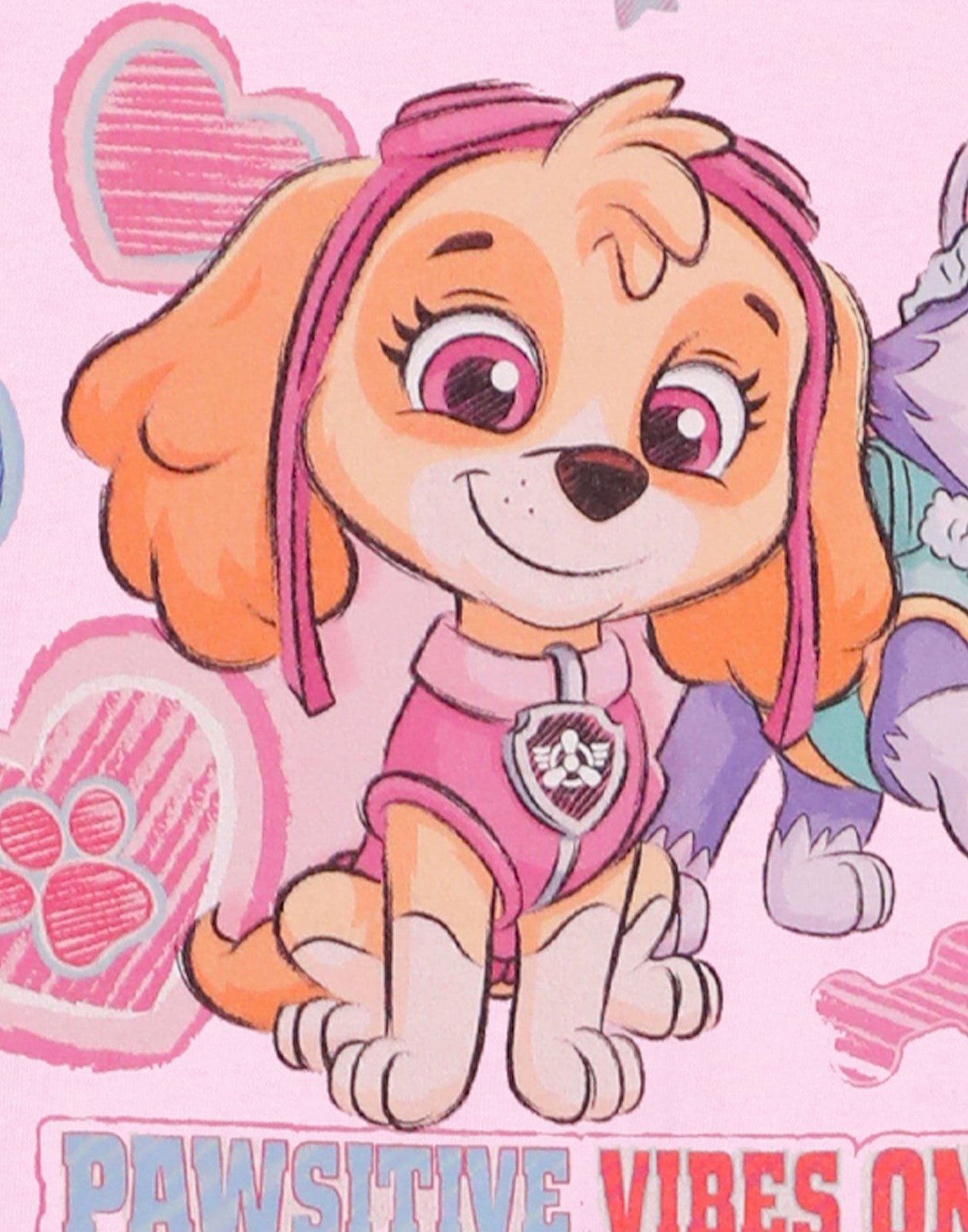 Paw Patrol Short Sleeved T-Shirt | Girls Pink | Official Merch