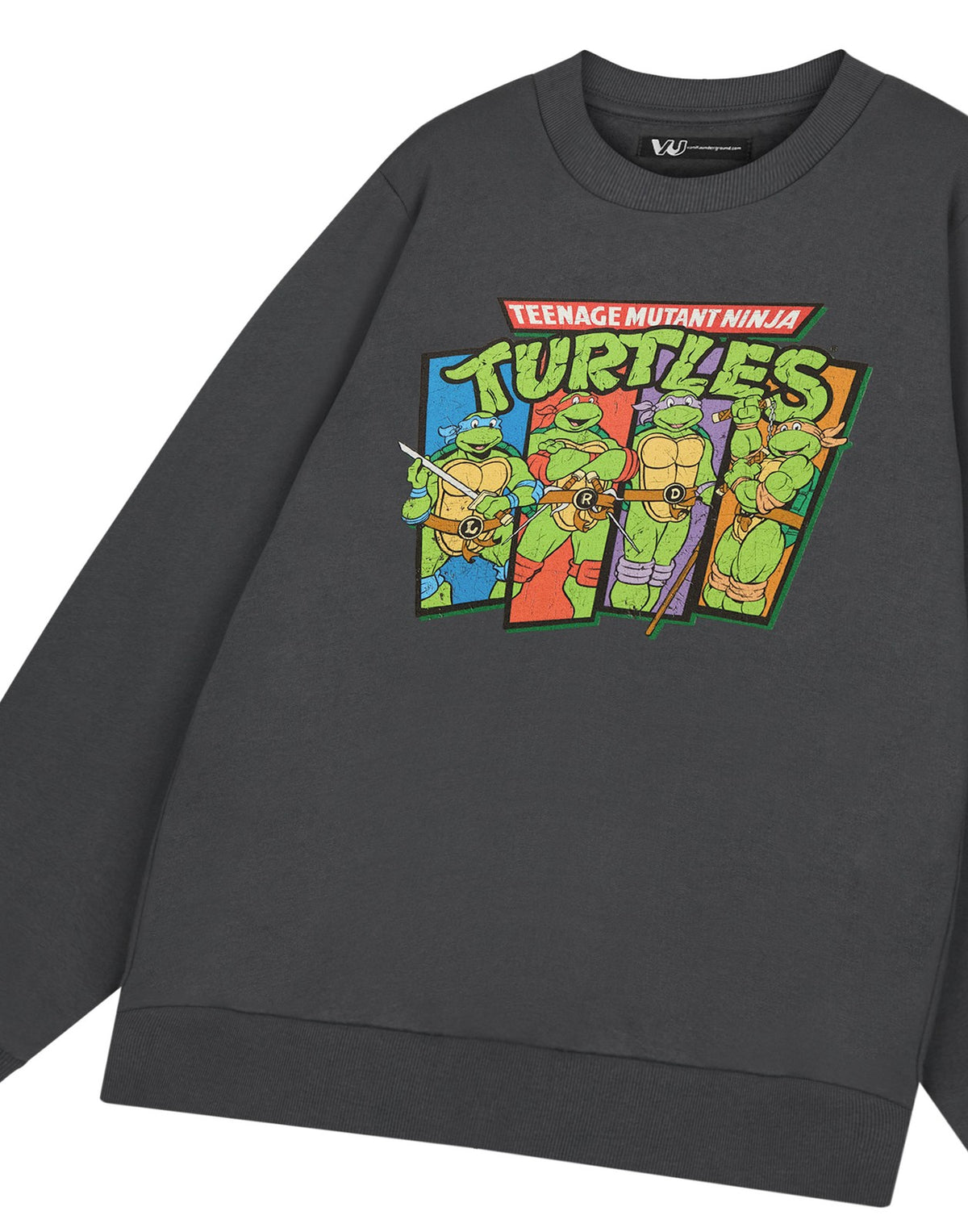 Teenage Mutant Ninja Turtles Sweatshirt | Mens Charcoal | Official Merch