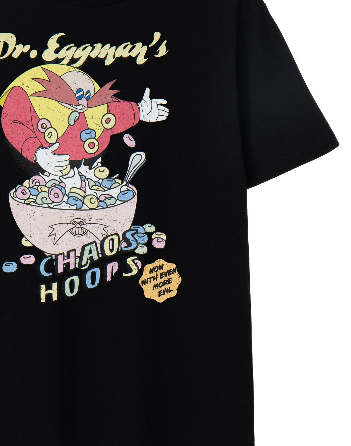 Sonic the Hedgehog Short Sleeved T-Shirt | Mens Black | Official Merch