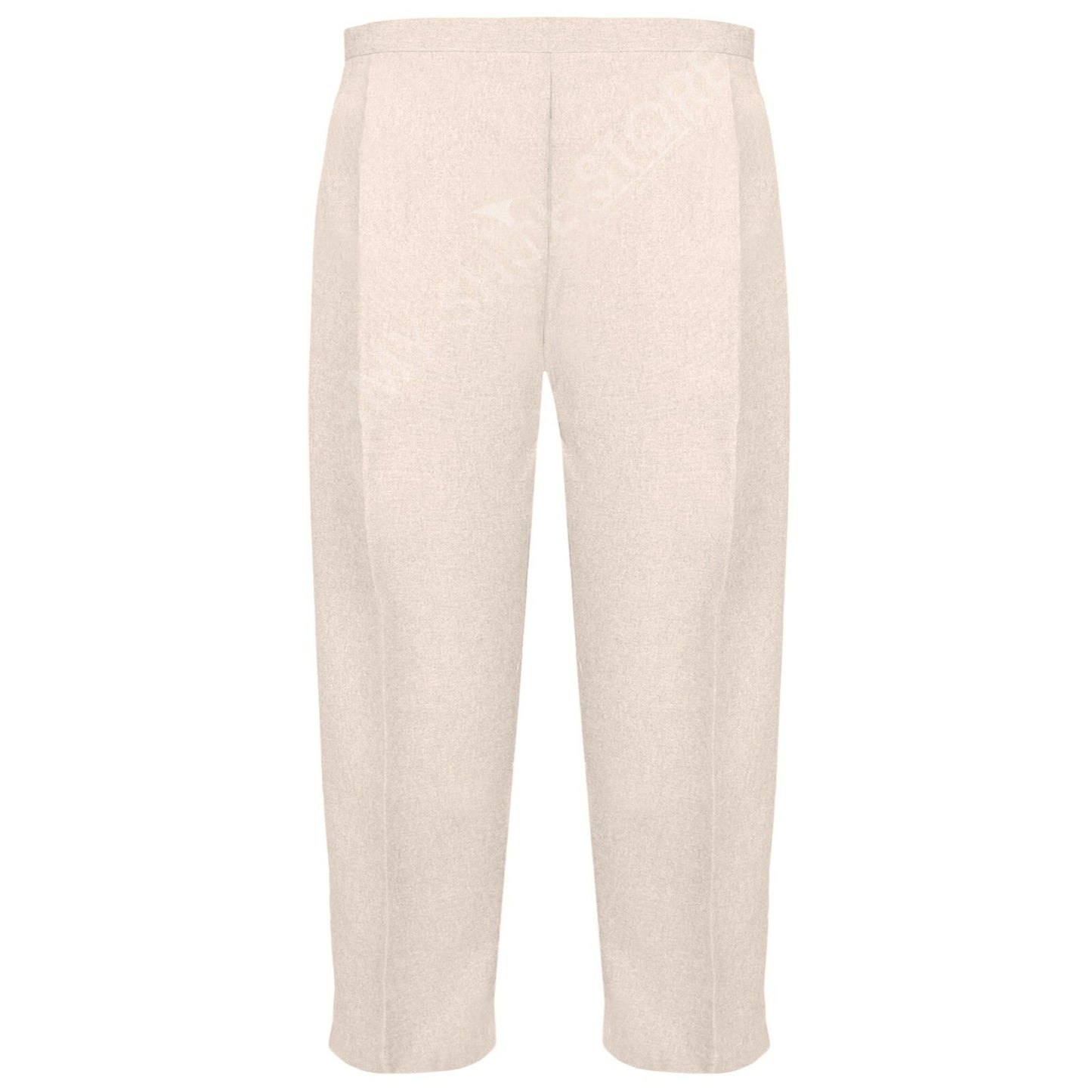 3/4 LENGTH WOMENS LADIES STRETCH ELASTICATED WAIST PLAIN PANTS CROPPED TROUSERS