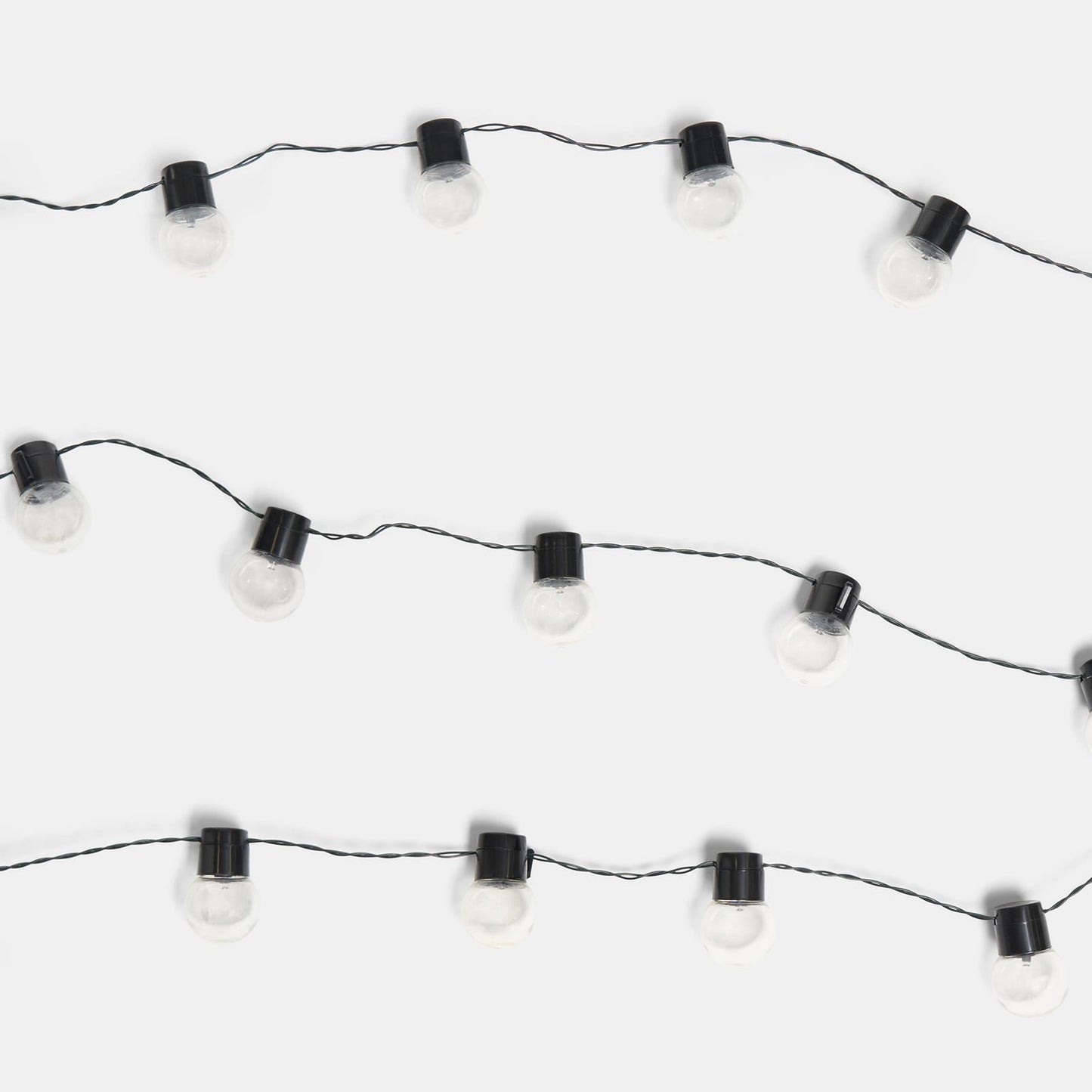 OHS Solar String Lights 20 LED Bulbs Outdoor Garden Festoon Lighting Auto Sensor