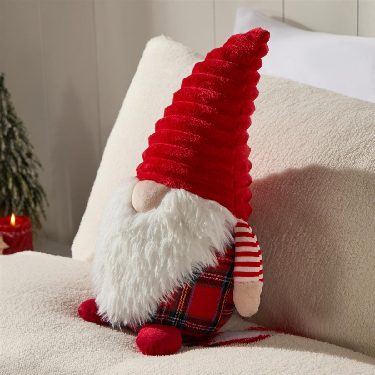 OHS Xmas Gonk Cushion Christmas Festive Decorative Novelty Scatter Pillow
