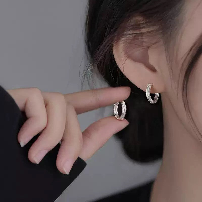 925 Sterling Silver Twist Fashion Hoop Earrings Jewellery Women Girls Gift UK