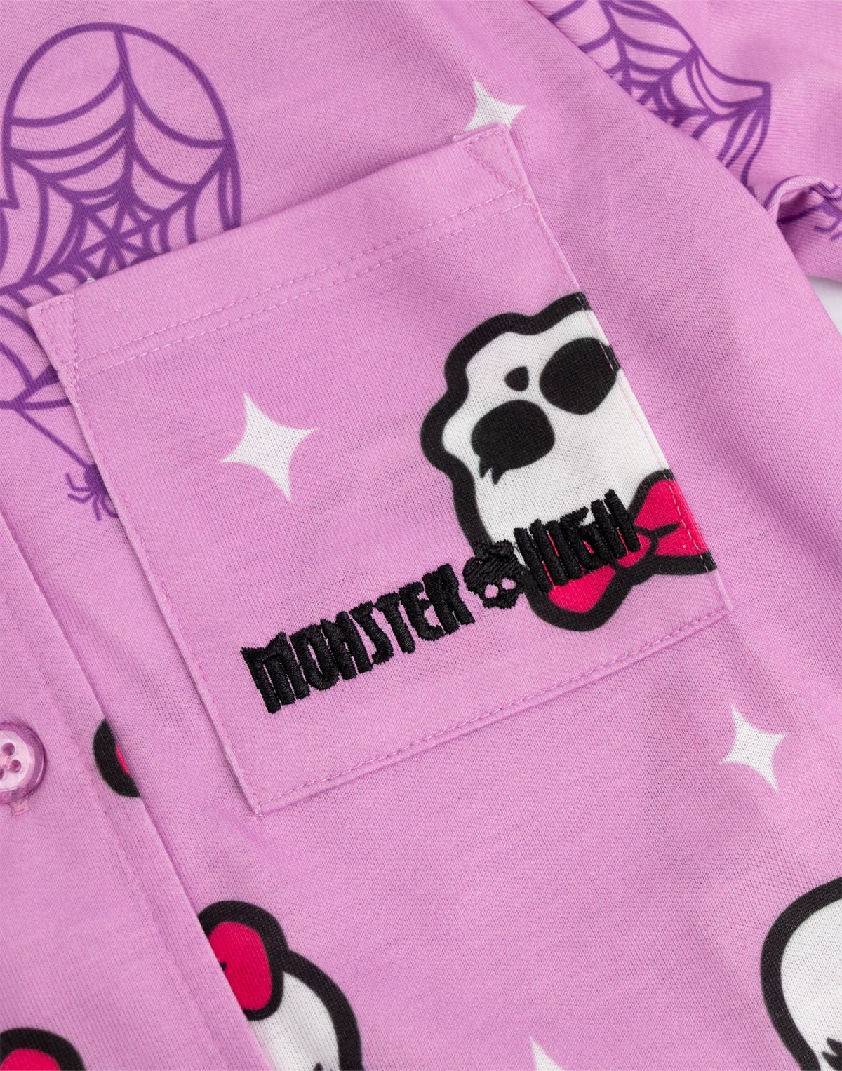 Monster High Long Sleeve Long Leg Pyjama Set | Girls Pink | Official Merch