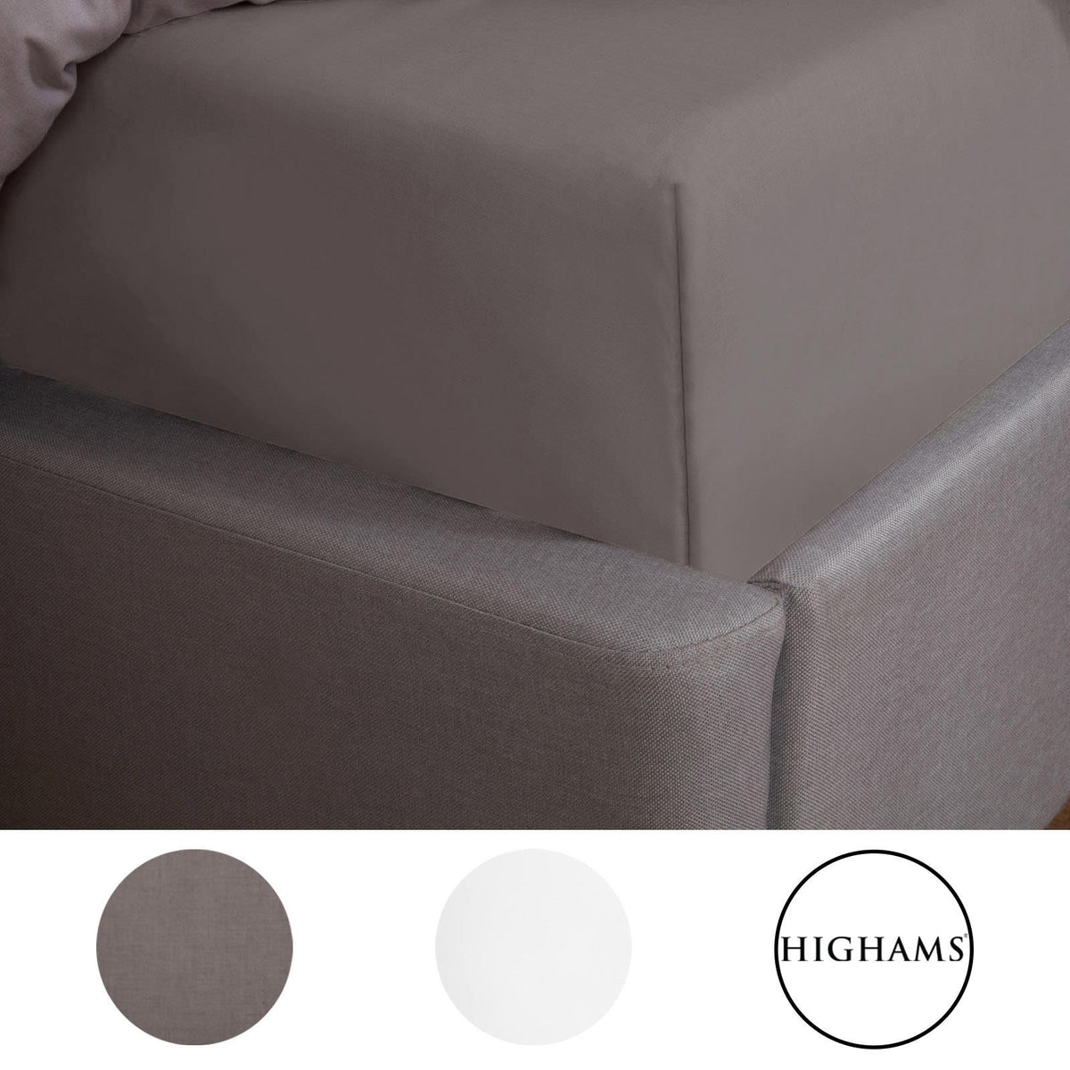 OHS Luxury 100% Cotton Deep Fitted Sheet Full Bedding Single Double King