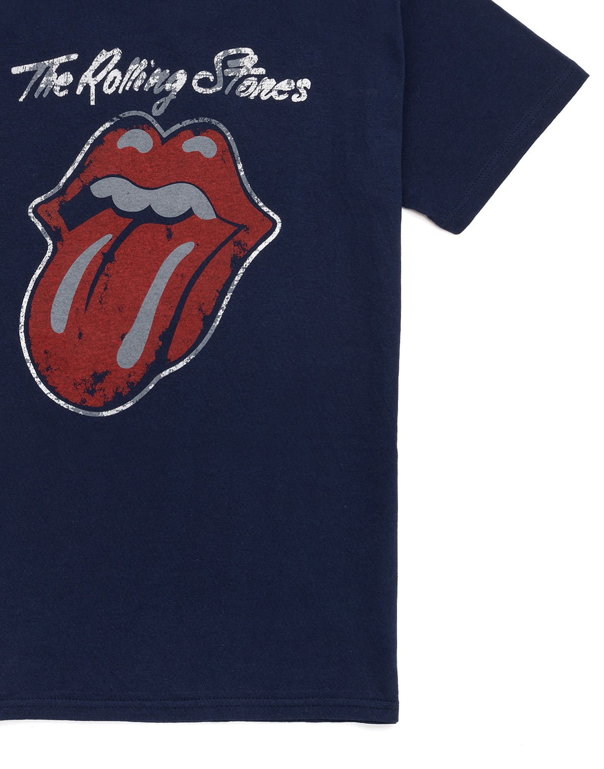 The Rolling Stones Short Sleeved T-Shirt | Mens Navy | Official Merch