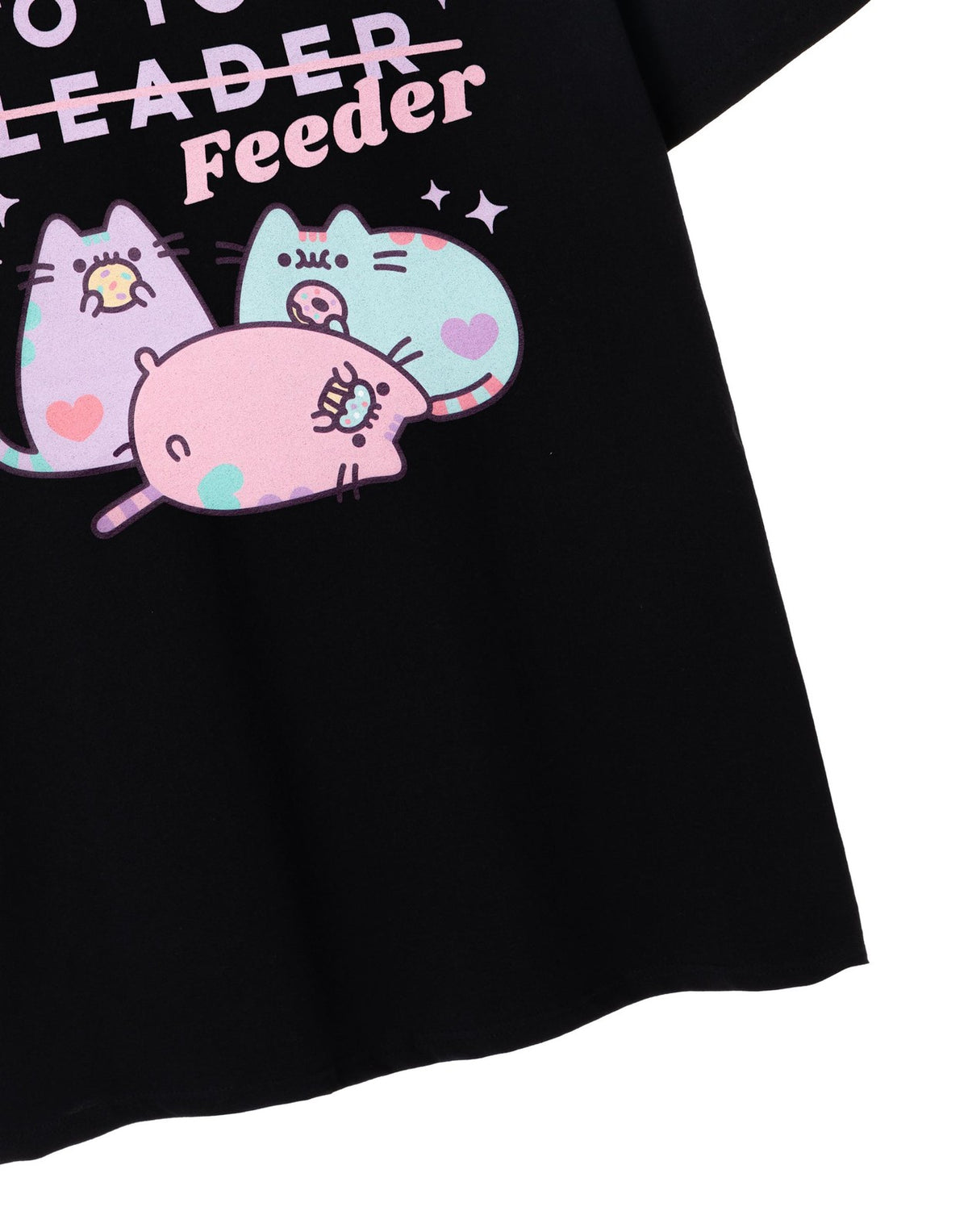 Pusheen Short Sleeved T-Shirt | Womens Black | Official Merch