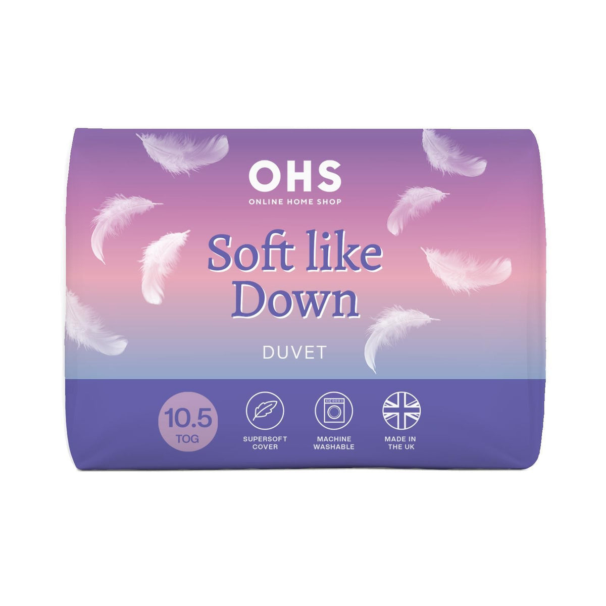 OHS Essentials Duvet Soft-Like-Down Quilt Filled Bedding 4.5/10.5/13.5/15 TOG