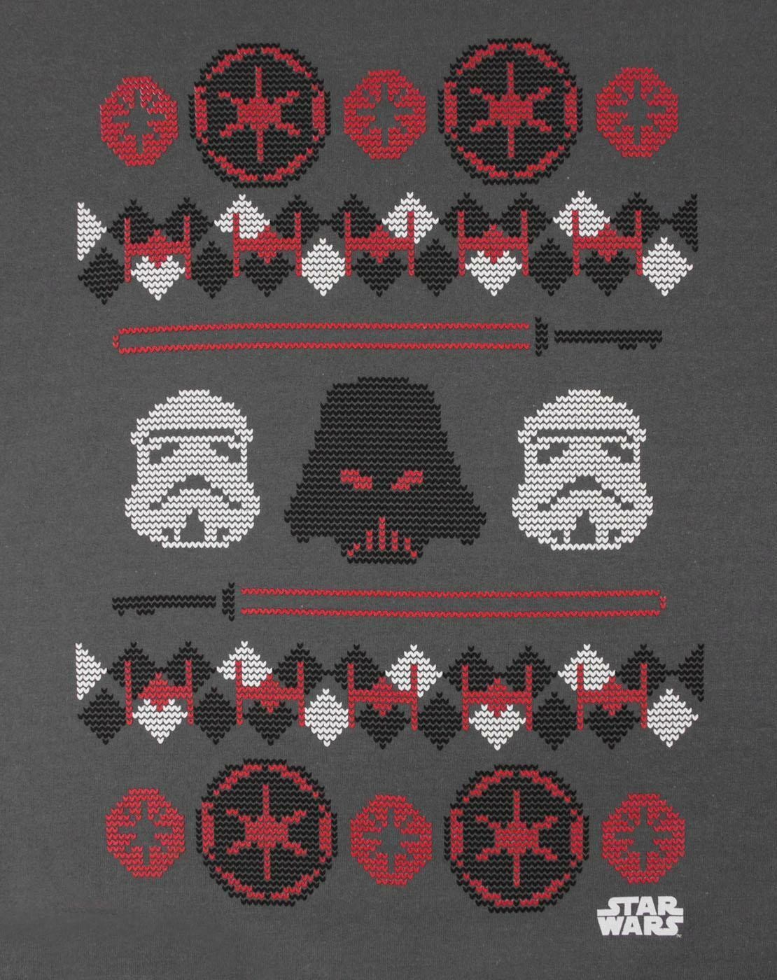 Star Wars Christmas Jumper | Mens Charcoal | Official Merch