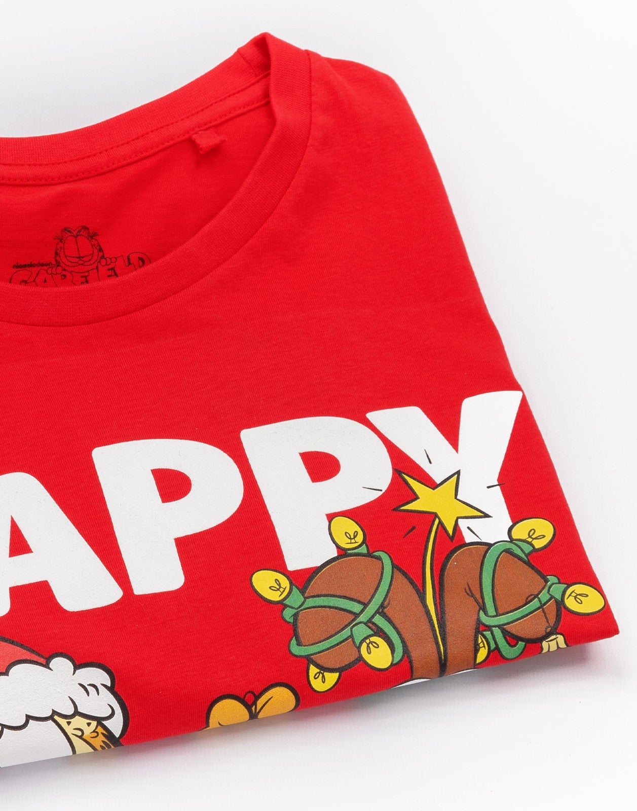 Garfield Short Sleeved T-Shirt | Mens Red | Official Merch