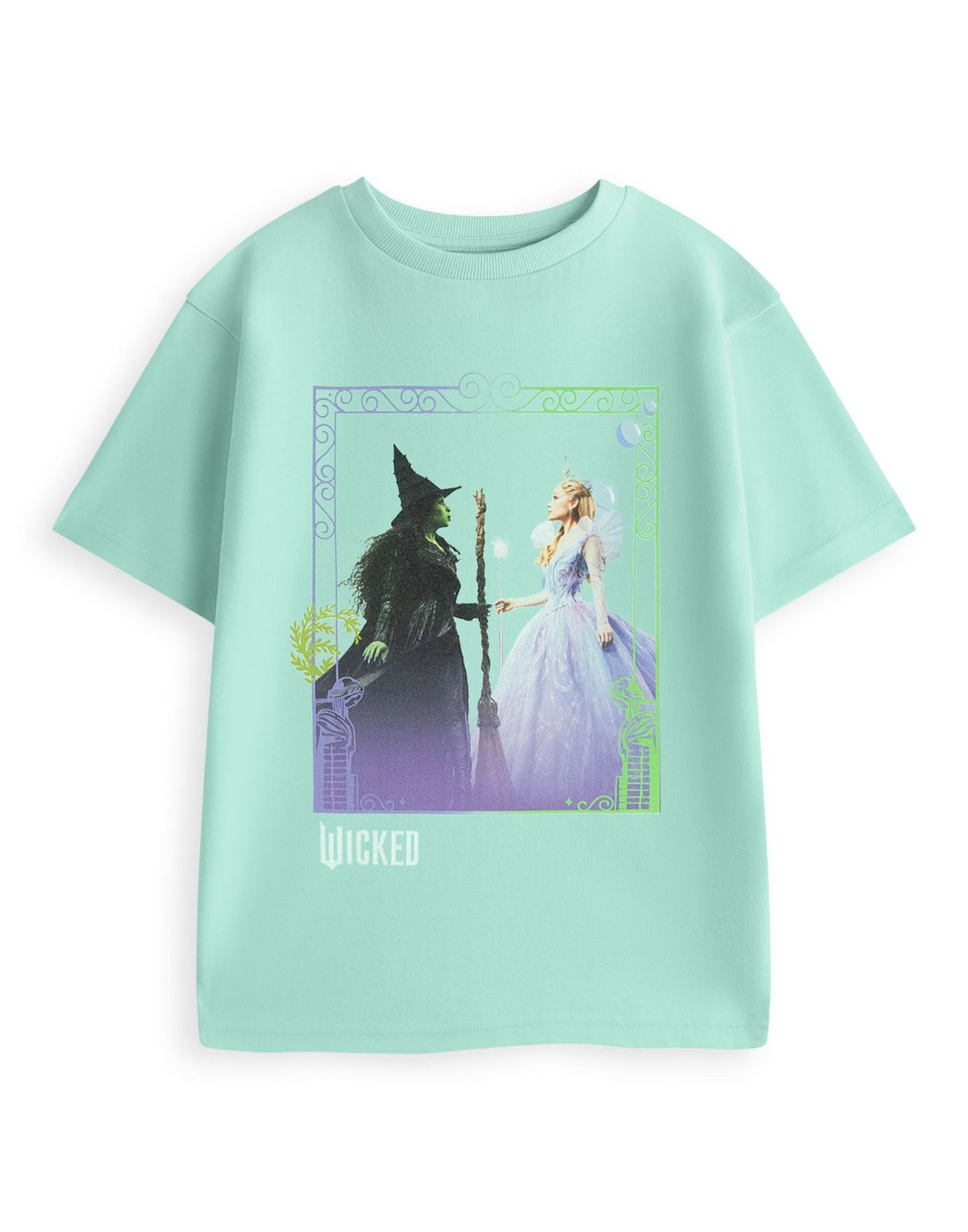 Wicked Short Sleeved T-Shirt | Girls Light Blue | Official Merch