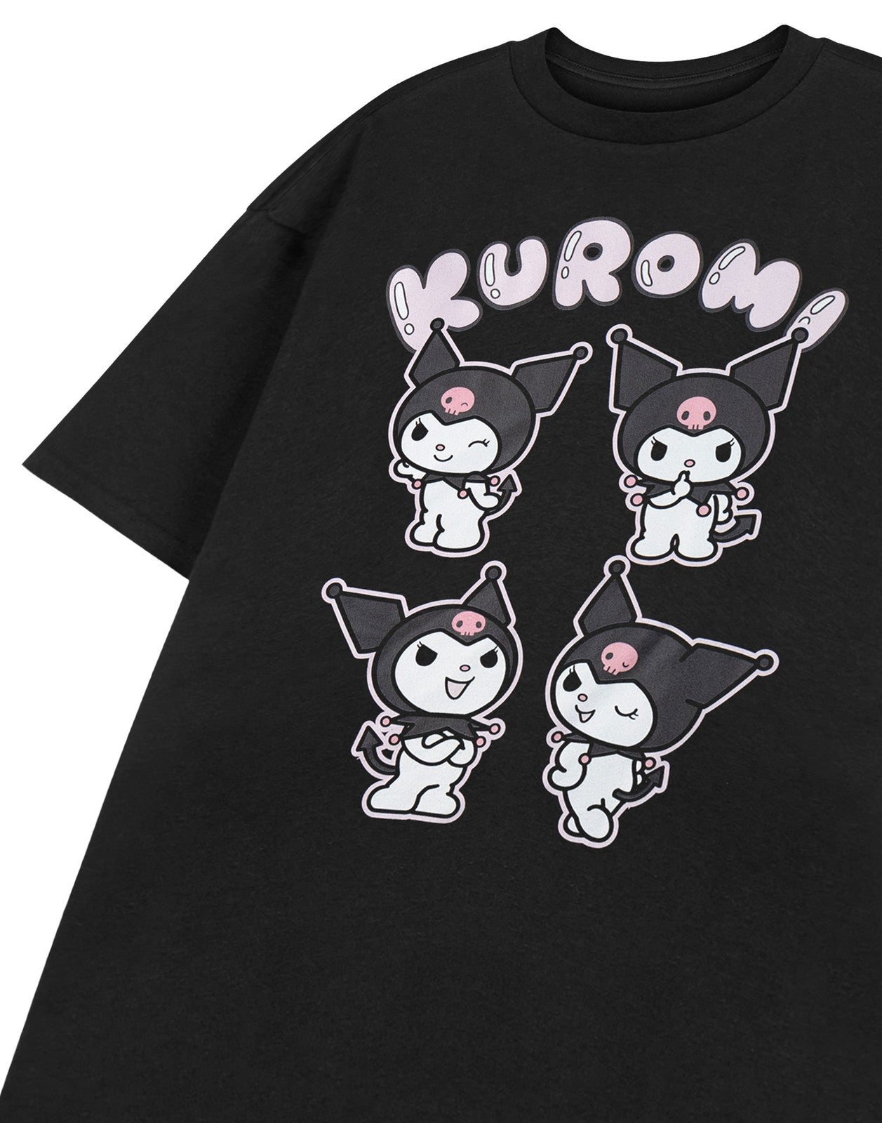 Hello Kitty Short Sleeved T-Shirt | Womens Black | Official Merch