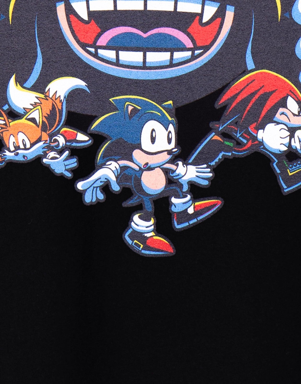 Sonic the Hedgehog Short Sleeved T-Shirt | Mens Black | Official Merch