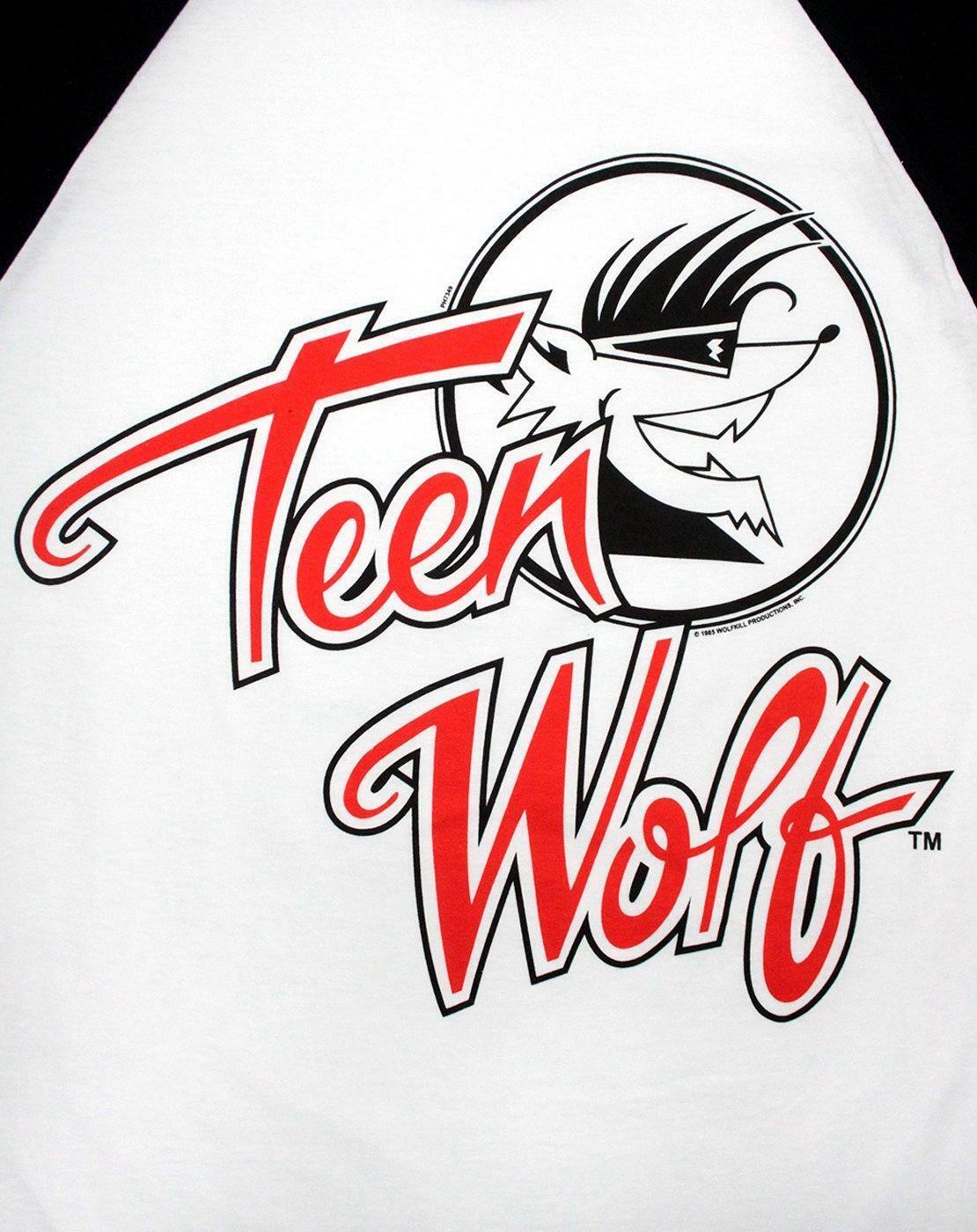 Teen Wolf Raglan Short Sleeved T-Shirt | Mens White | Official Merch