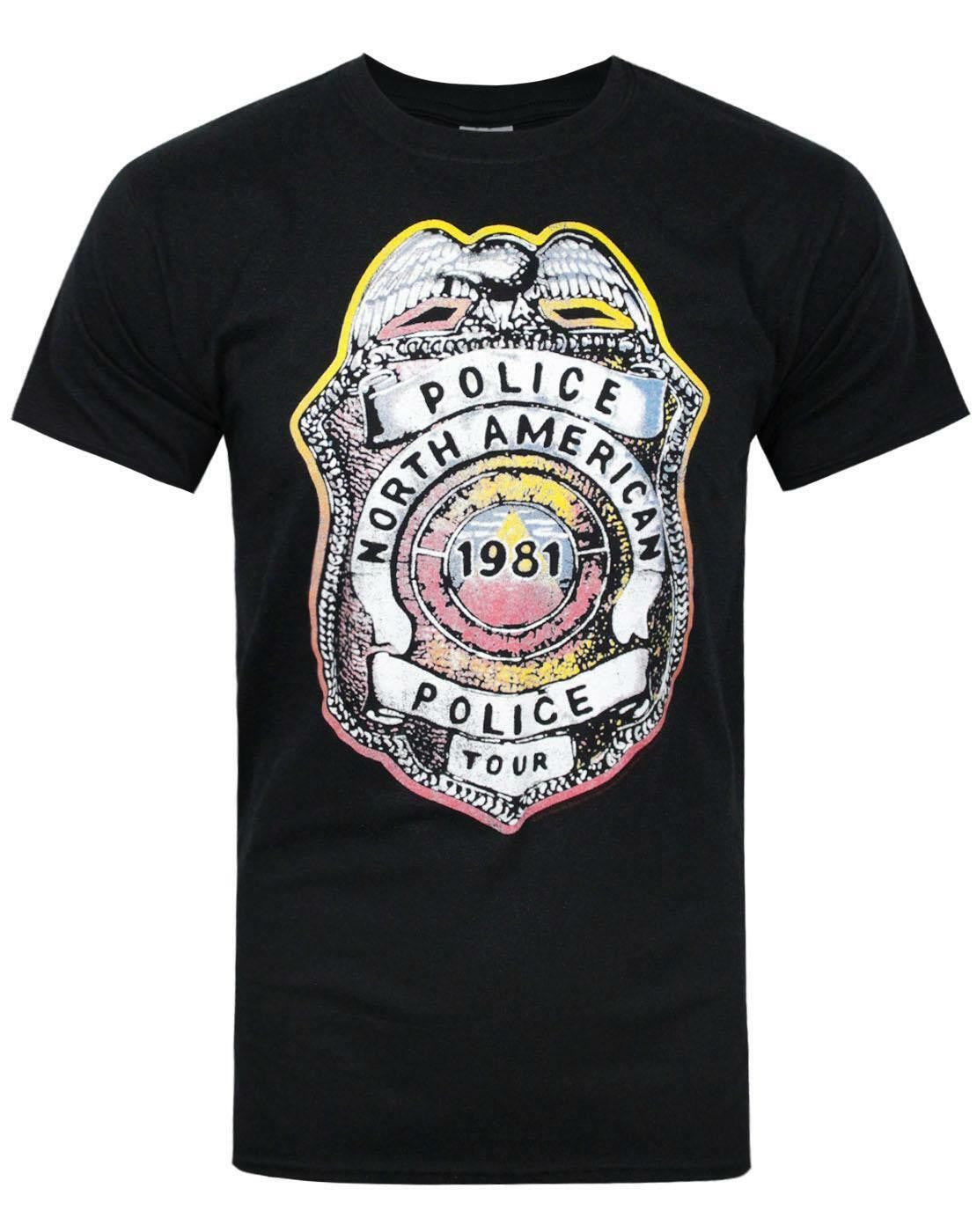 Police Short Sleeved T-Shirt | Mens Black | Official Merch