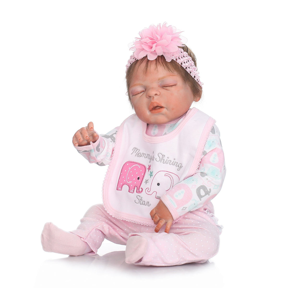 22" Waterproof Reborn Baby Dolls Realistic Full Body Vinyl Silicone Girl Doll UK