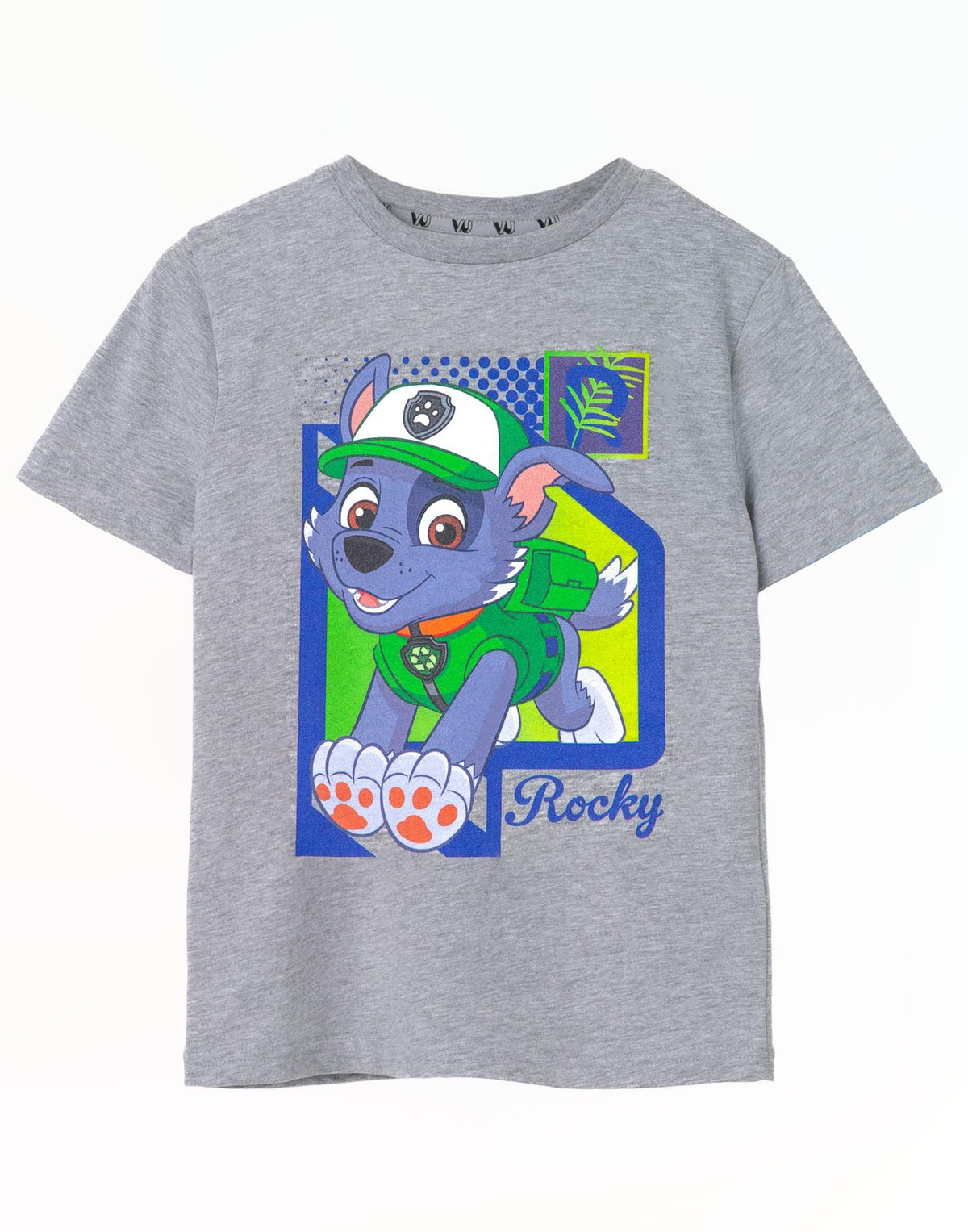 Paw Patrol Short Sleeved T-Shirt | Boys Grey Marl | Official Merch