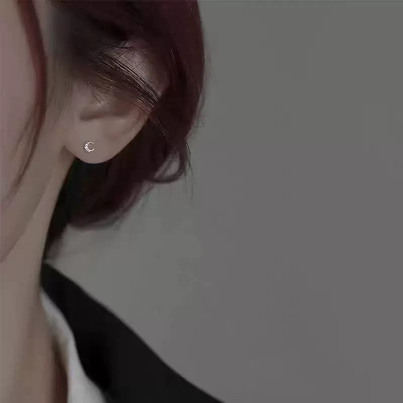 925 Sterling Silver Crystal Star Stud Earrings Jewellery Women Girls Gift UK
