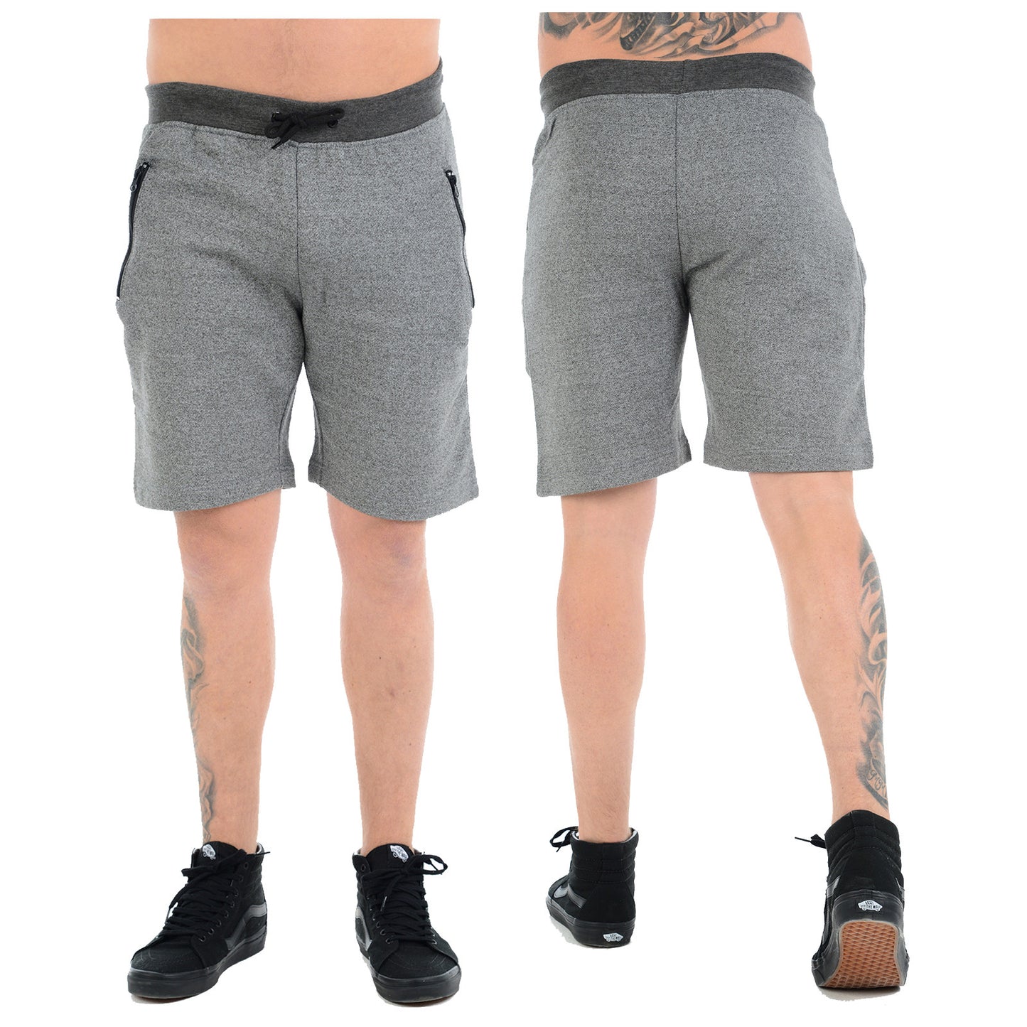 PACK OF 2 MENS JOGGING SHORTS SWEAT JERSEY FLEECE JOGGERS SUMMER RUNNING BOTTOMS