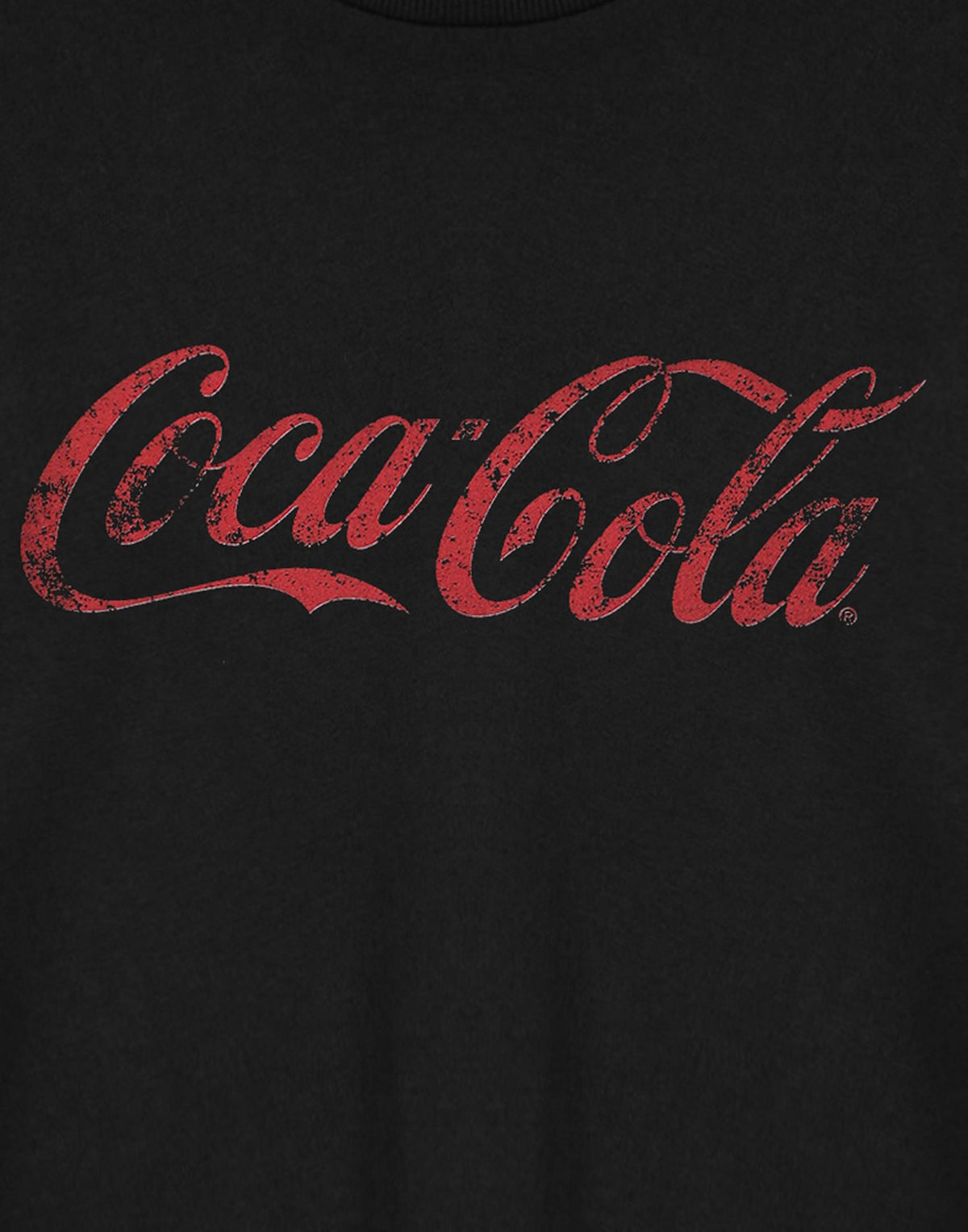 Coca Cola Cropped Short Sleeved T-Shirt | Womens Black | Official Merch