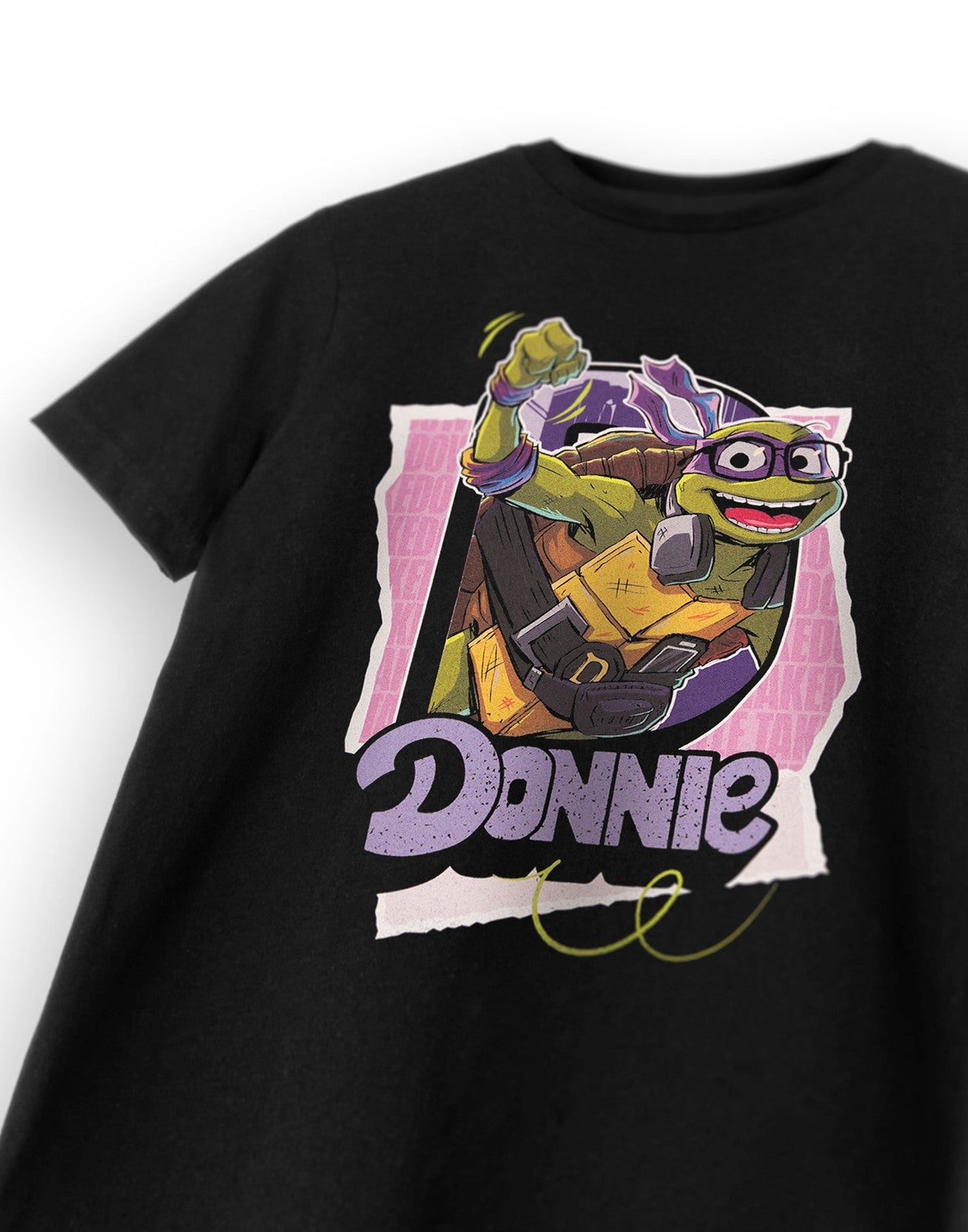 Teenage Mutant Ninja Turtles Short Sleeved T-Shirt | Boys Black | Official Merch
