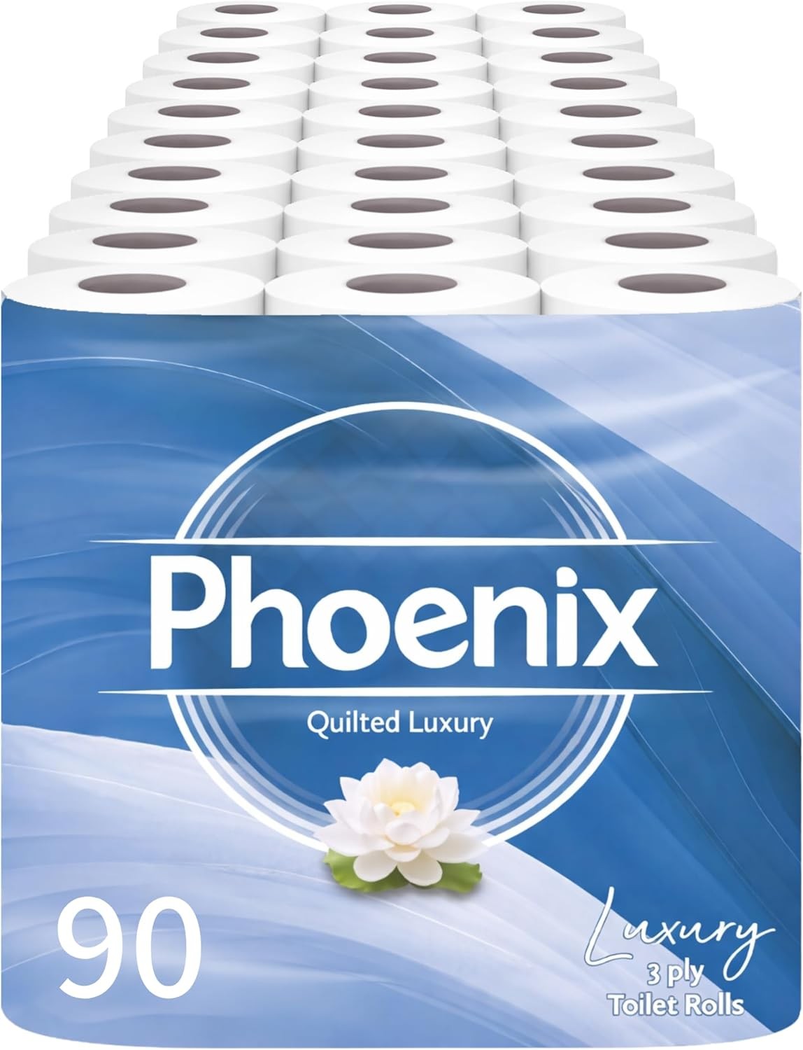 Phoenix Toilet Rolls – 90 Pack | 3 Ply Fragrance Free Toilet Paper | Bulk Buy