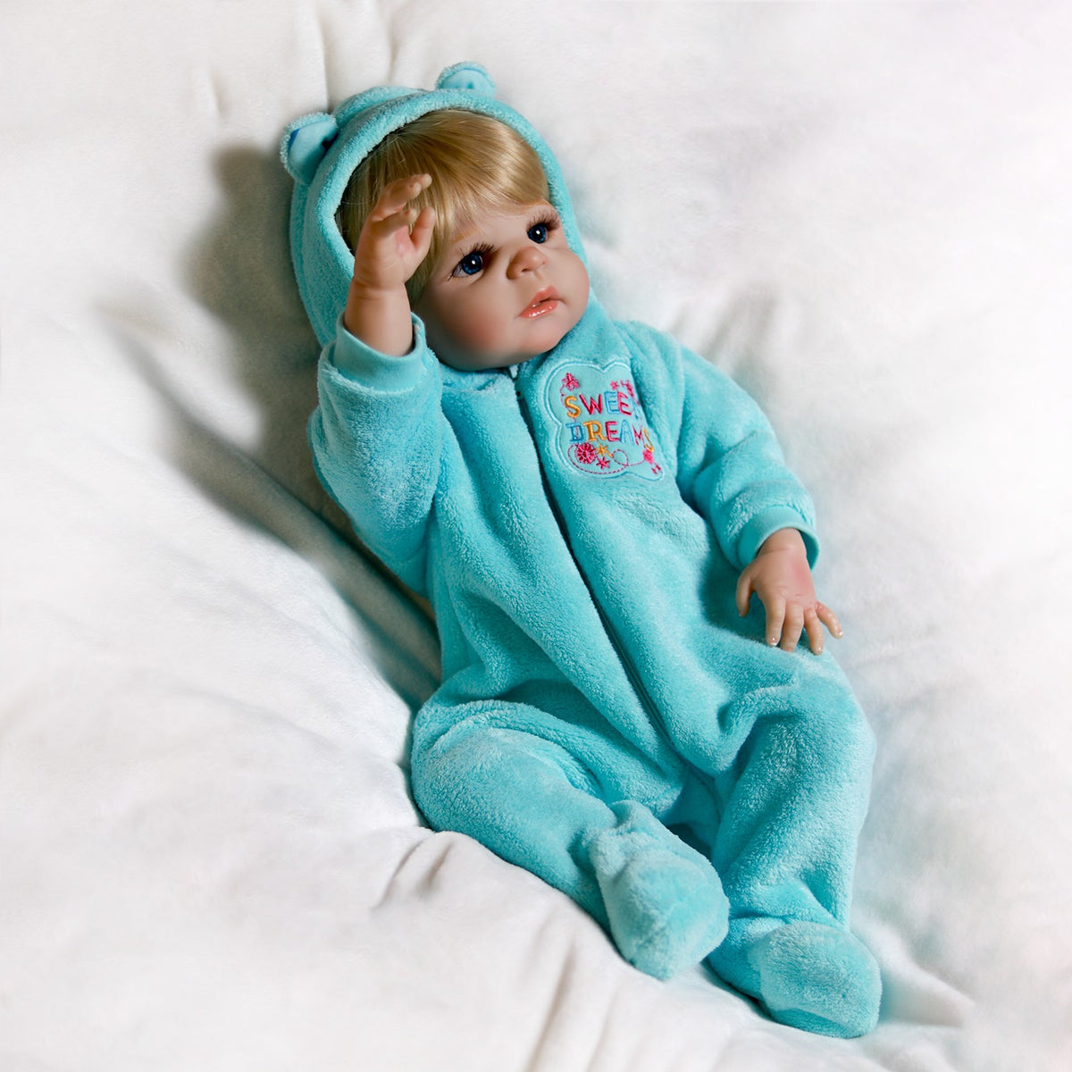 22'' Realistic Twins Reborn Baby Dolls Full Body Vinyl Silicone Boy Girl Gift UK