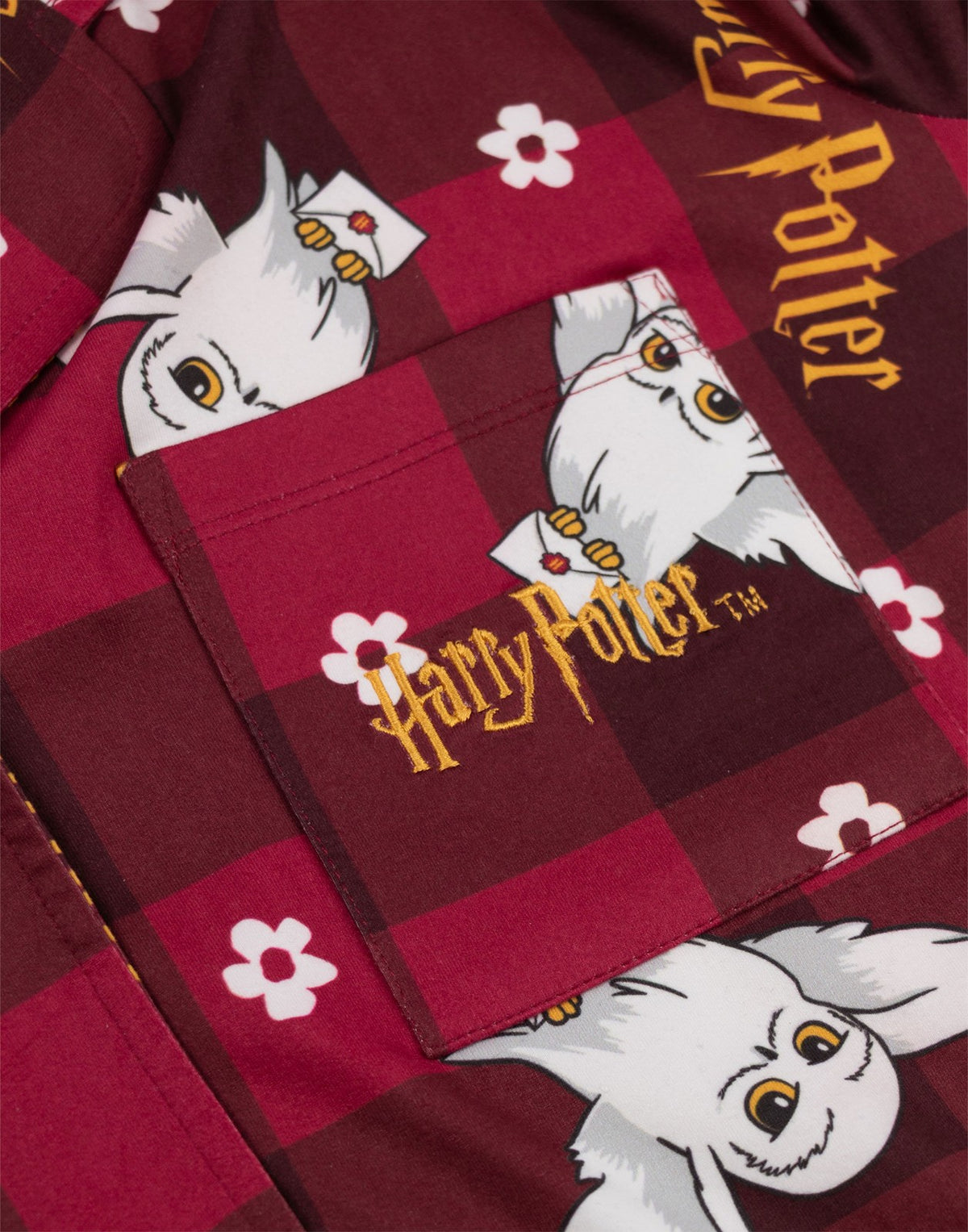 Harry Potter Long Sleeve Long Leg Pyjama Set | Womens Red | Official Merch