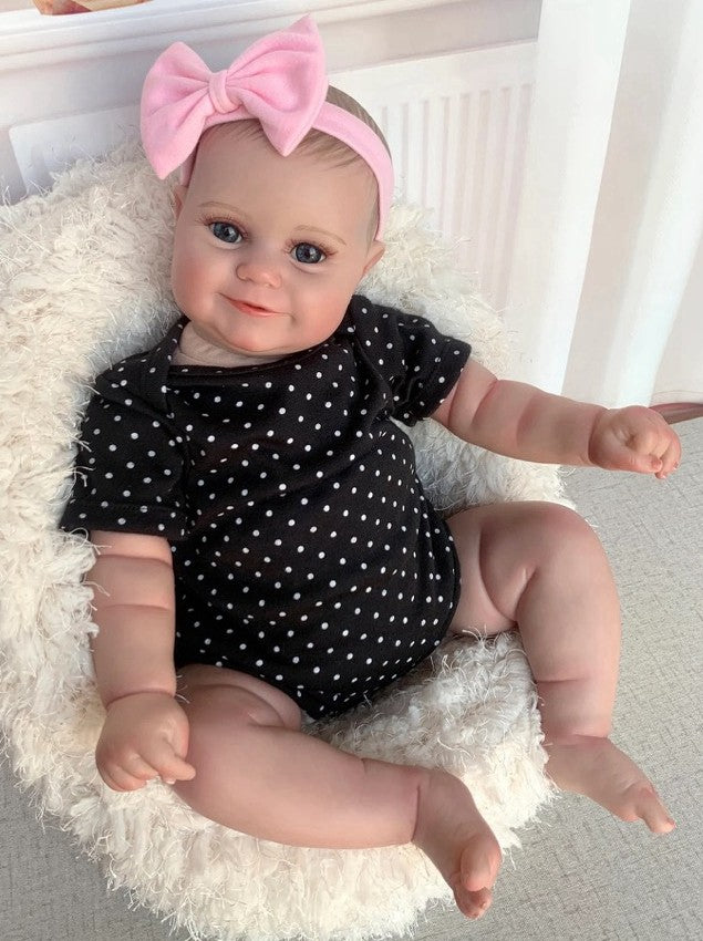 Reborn Baby Dolls Vinyl Silicone Handmade Realistic Newborn Girl Doll Xmas Gift