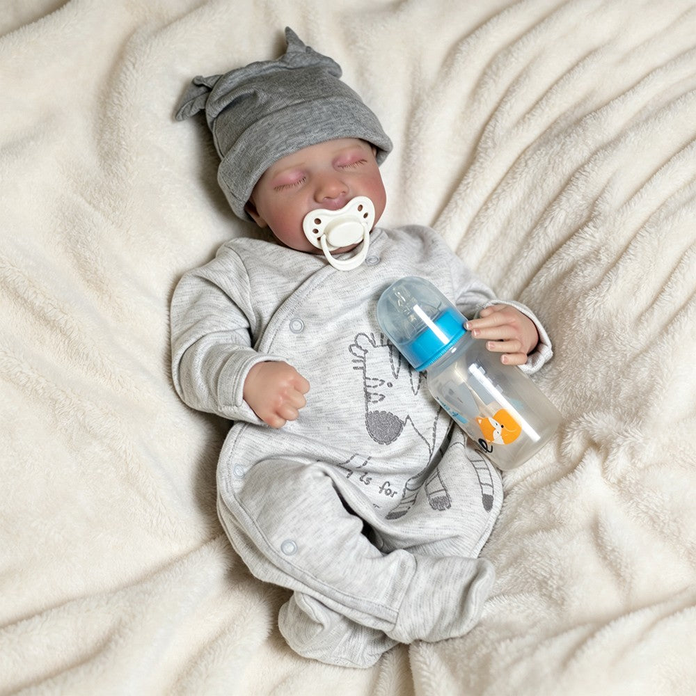 Realistic Reborn Dolls Soft Newborn Baby Boy Handmade Real Life Doll Babies Gift