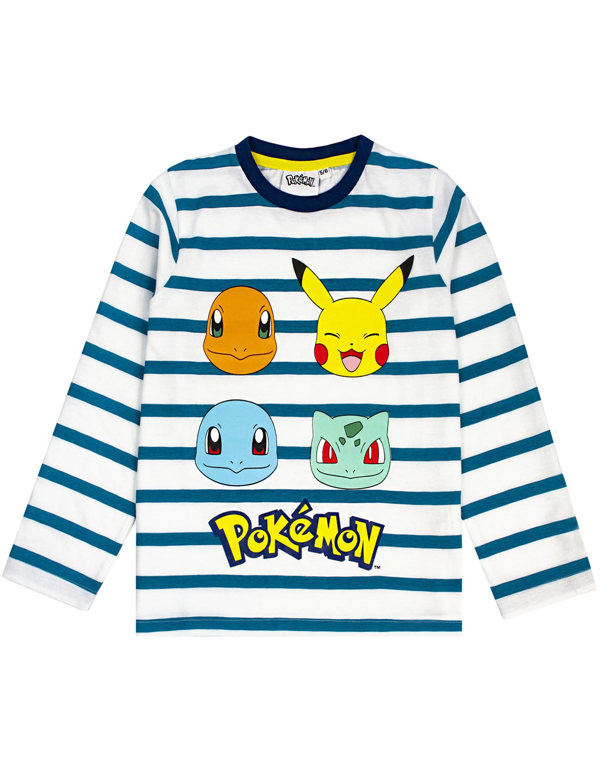 Pokemon Long Sleeve Long Leg Pyjama Set | Unisex Kids White | Official Merch