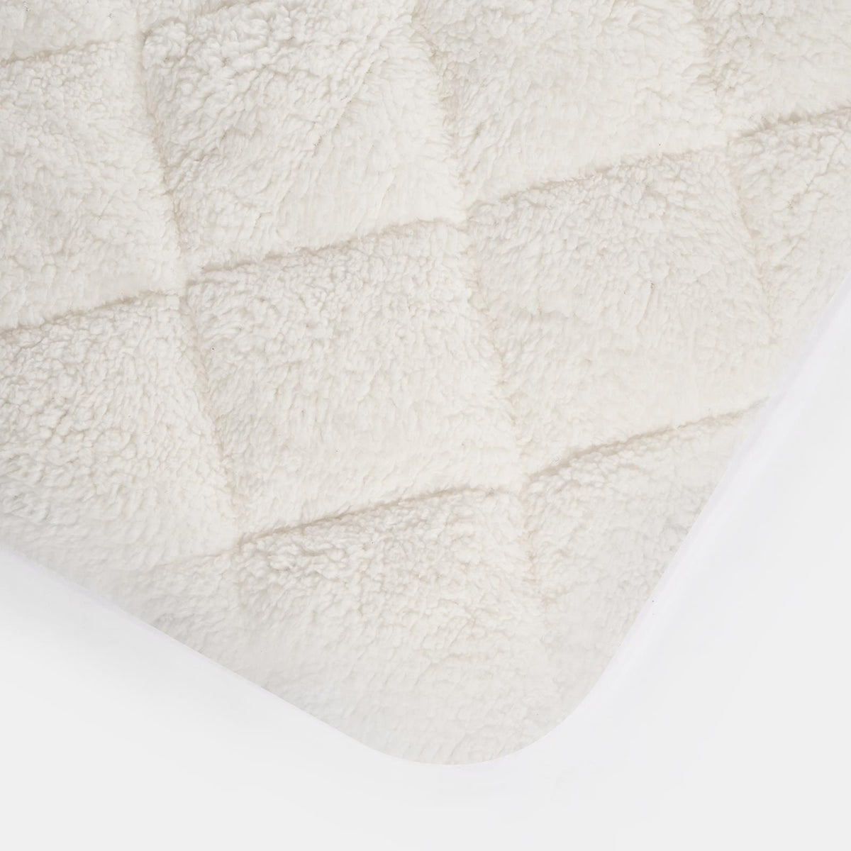 Teddy Fleece Mattress Protector Soft Topper Bed Cover Sheet Single Double King