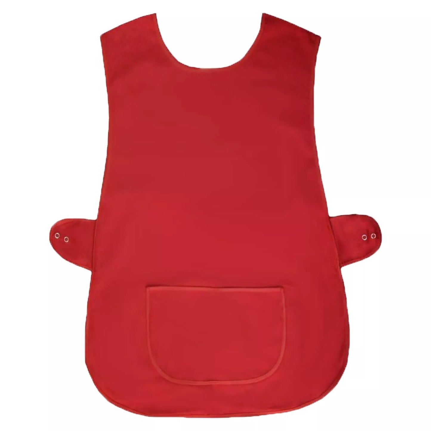 Plain Tabard Apron Workwear Cleaning Catering Salon | Large Pocket | Popper Fast