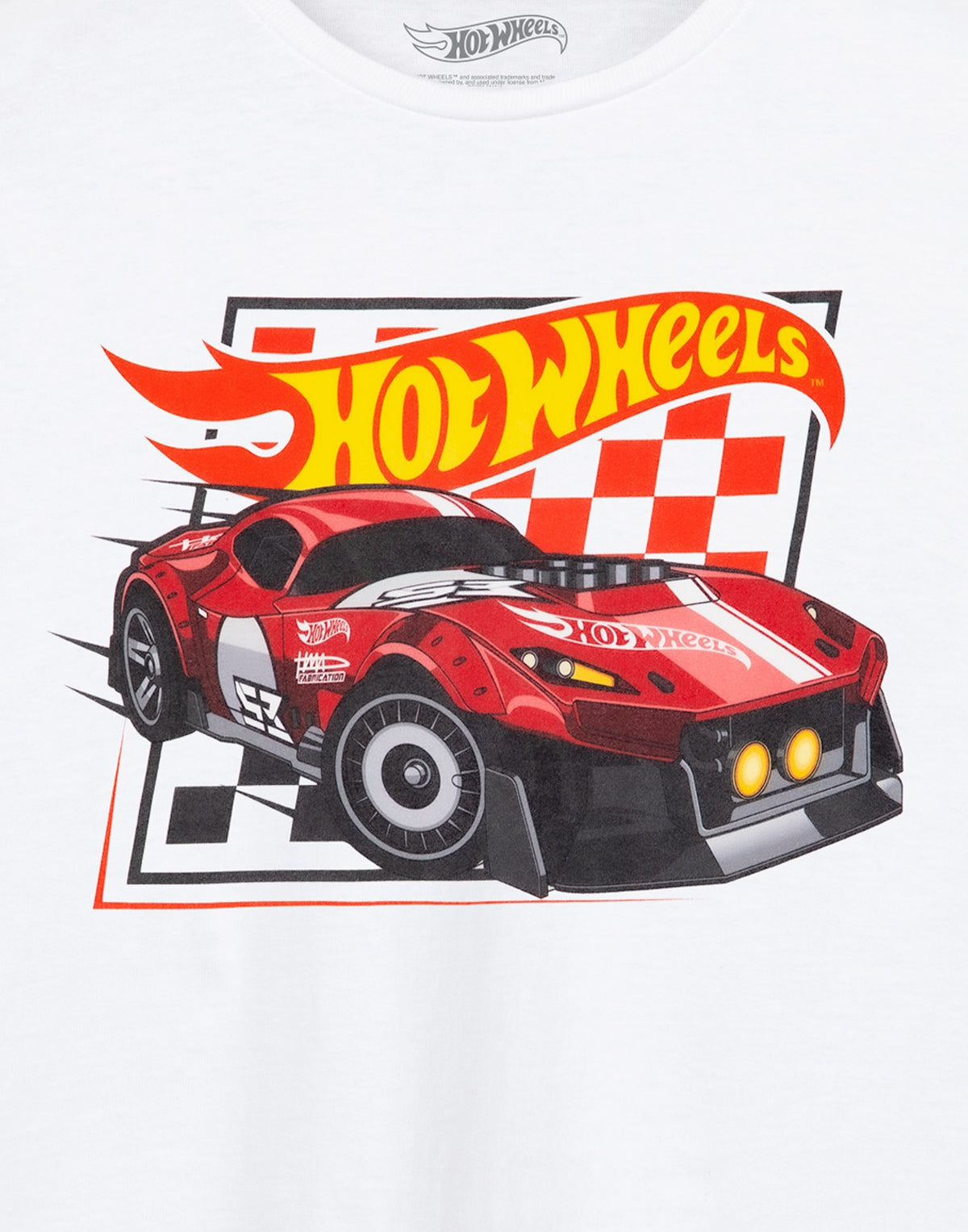 Hot Wheels Short Sleeved T-Shirt | Boys White | Official Merch