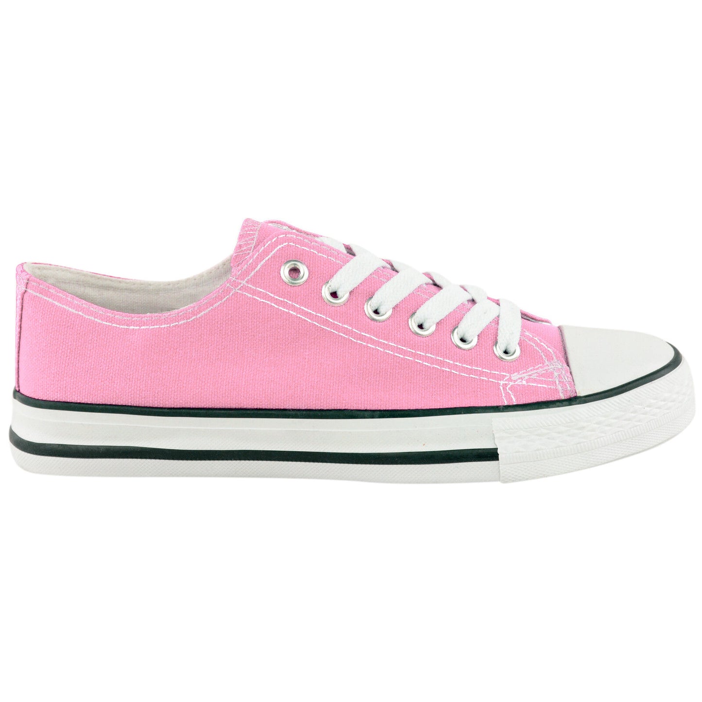WOMENS SHOES LADIES LACE UP PLIMSOLLS PUMPS SNEAKERS TRAINERS SKATERS PLIMSOLES