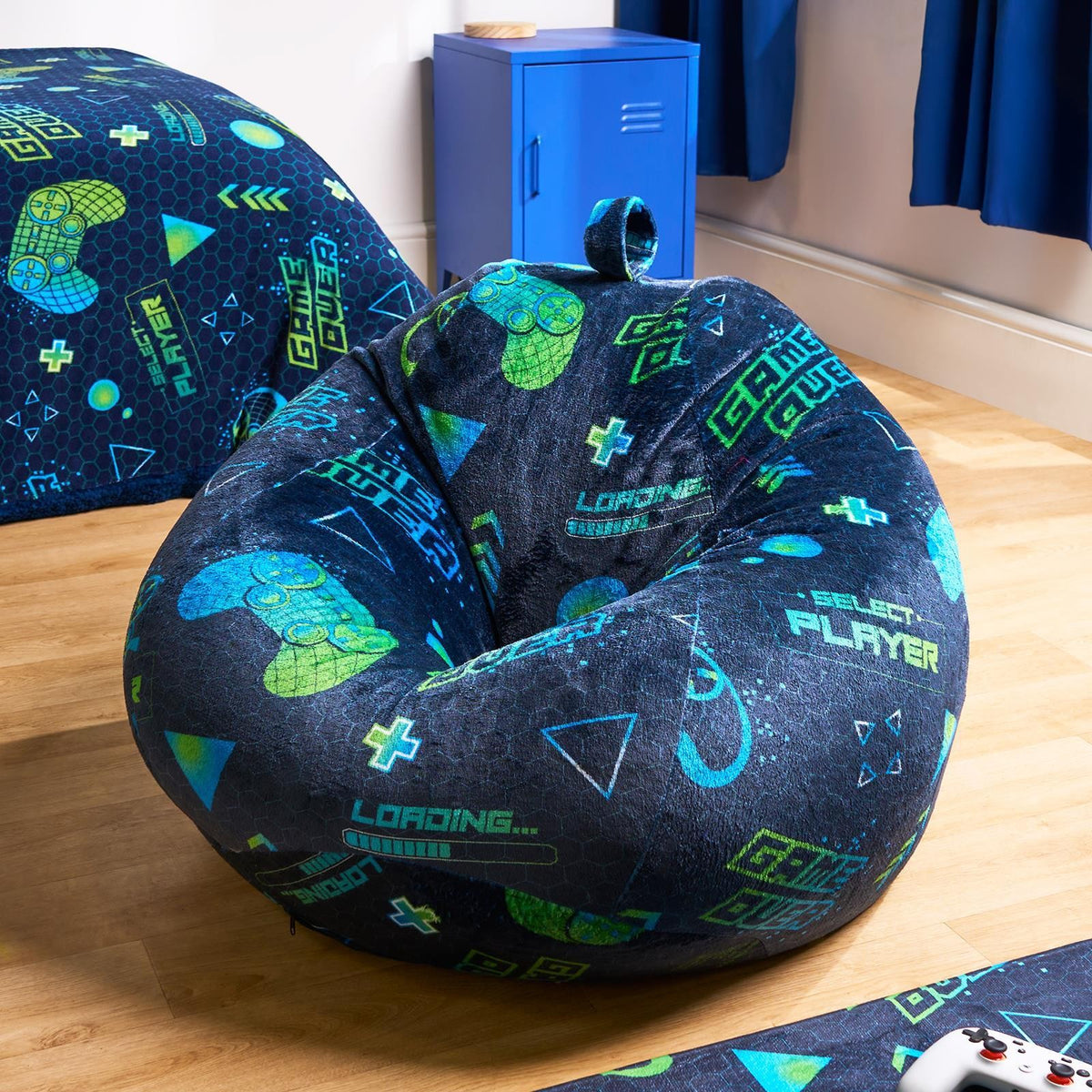 OHS Kids Playing Bean Bag Chair Filled Printed Gaming Beanbags