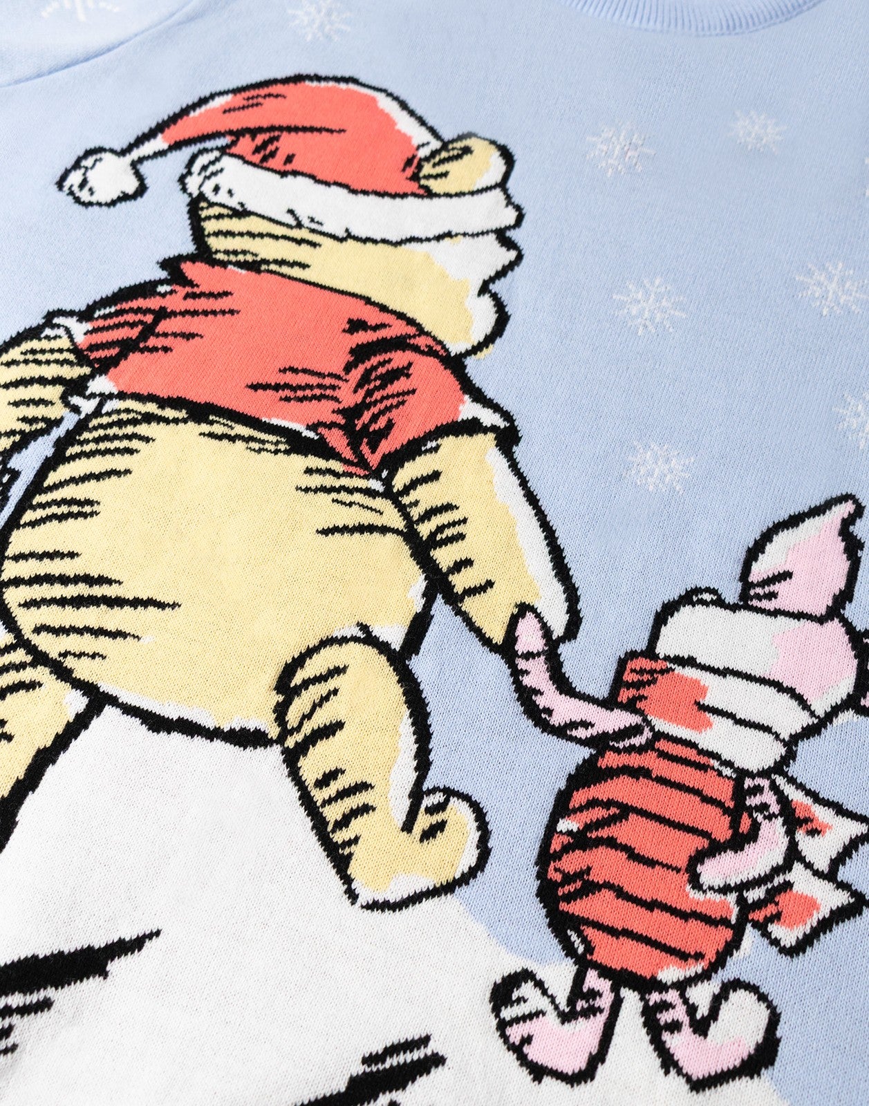 Winnie the Pooh Christmas Jumper | Womens Blue | Official Merch